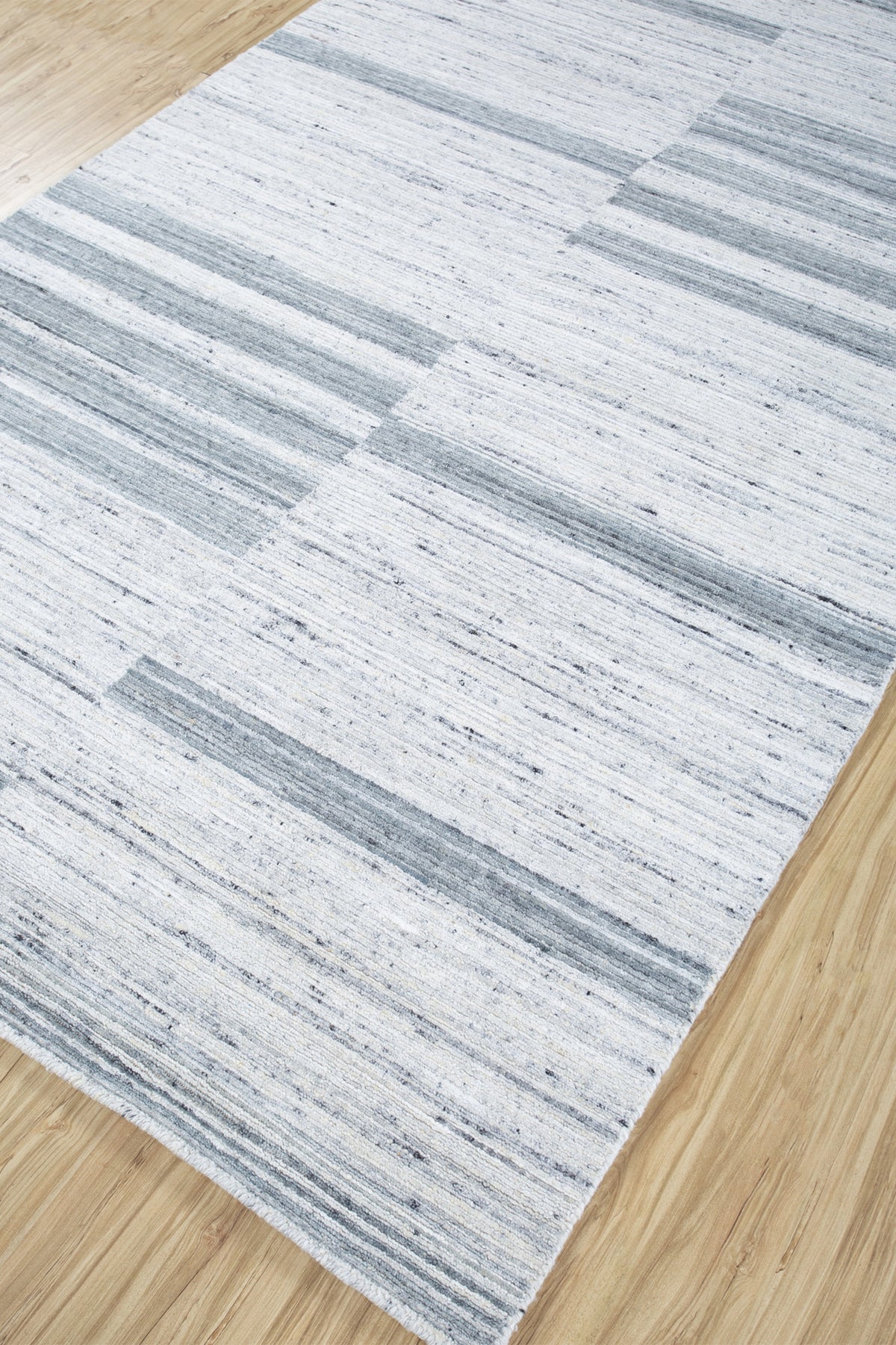 Jaipur Rugs Soft Abstract 5X8 Feet Rug| Natural White Handloom Rug Carpet For Living Room