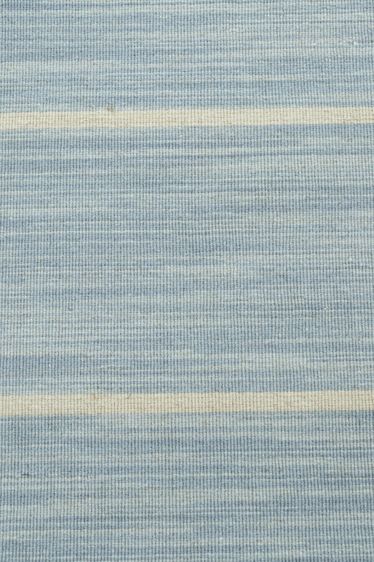 Jaipur Rugs Soft Striped 6X9 Feet Rug| Porcelain Blue & White Ice Hand Knotted Dhurrie Carpet For Living Room