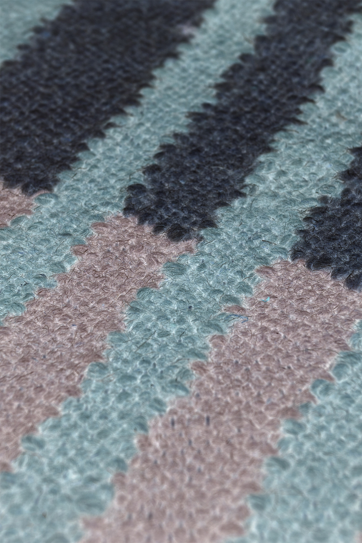 Jaipur Rugs Soft Geomatric 5X8 Feet Rug| Sea Mist Green & Undyed White Hand Knotted Dhurrie Carpet For Living Room