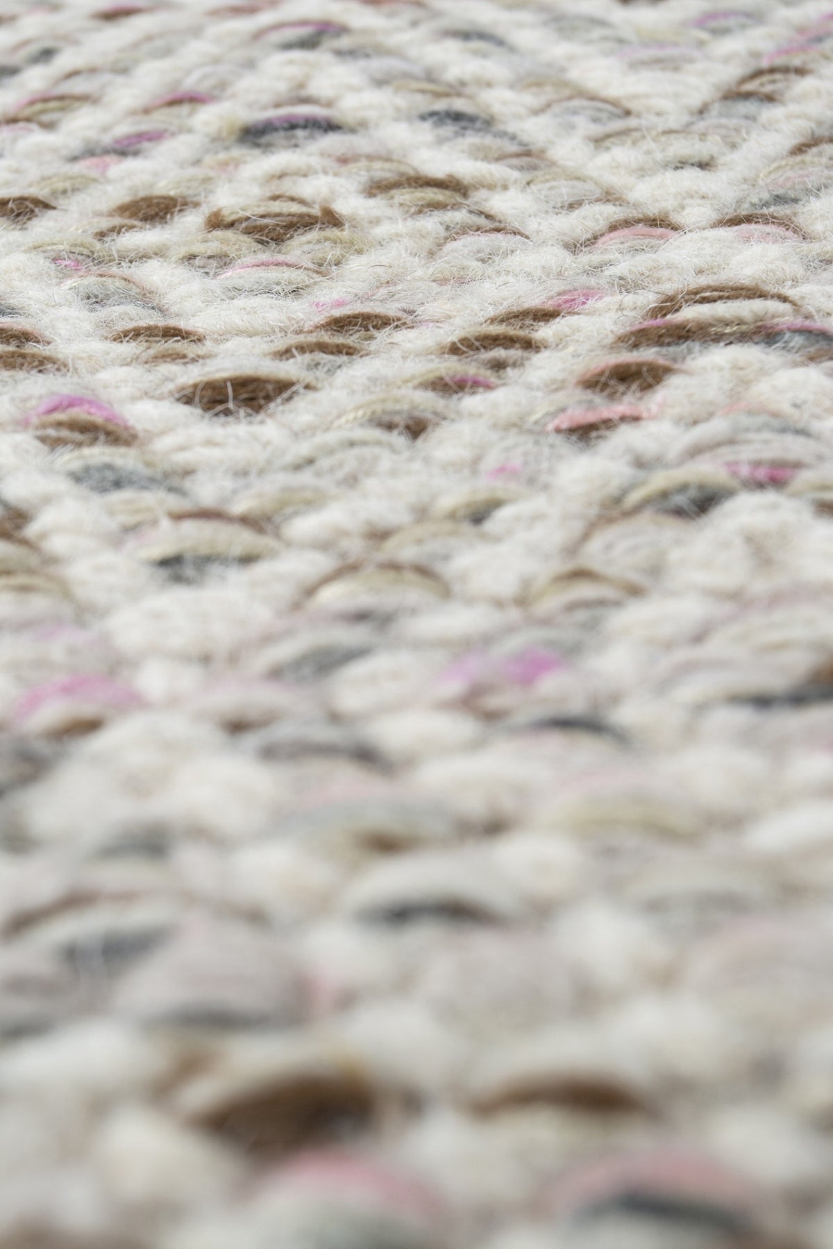 Jaipur Rugs Soft Diamond 5X8 Feet Rug| Fuchsia Purple & Snow White Hand Knotted Dhurrie Carpet For Living Room