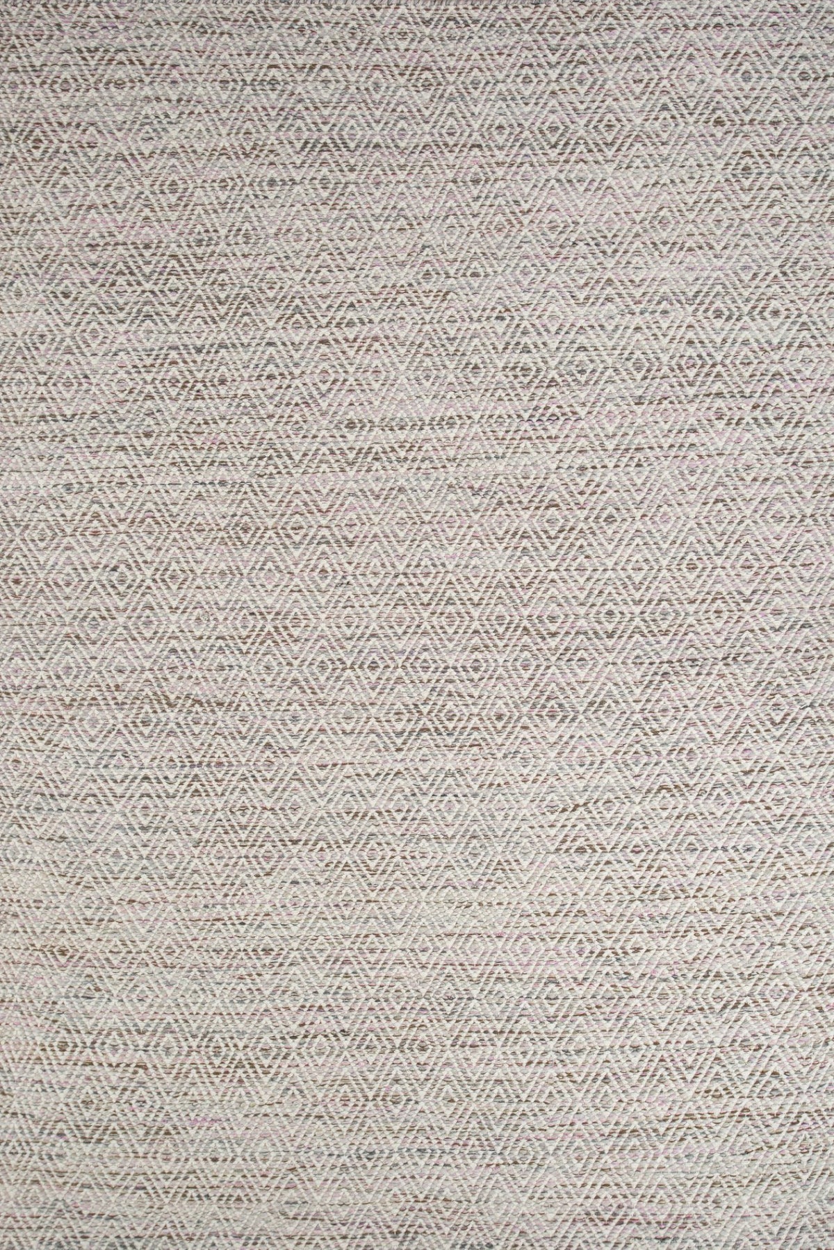 Jaipur Rugs Soft Diamond 5X8 Feet Rug| Fuchsia Purple & Snow White Hand Knotted Dhurrie Carpet For Living Room