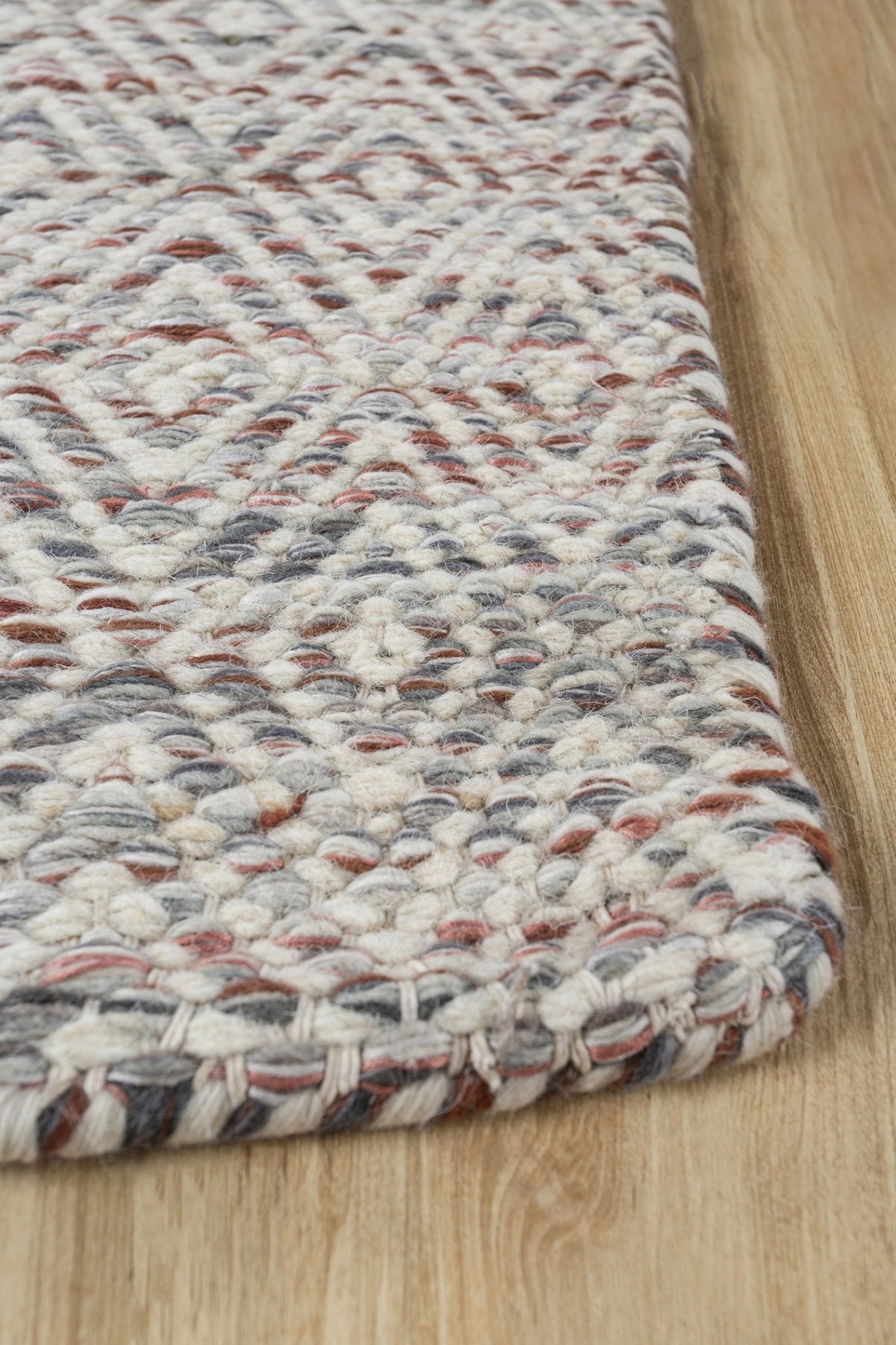 Jaipur Rugs Soft Diamond 5X8 Feet Rug| Mineral & Snow White Hand Knotted Dhurrie Carpet For Living Room