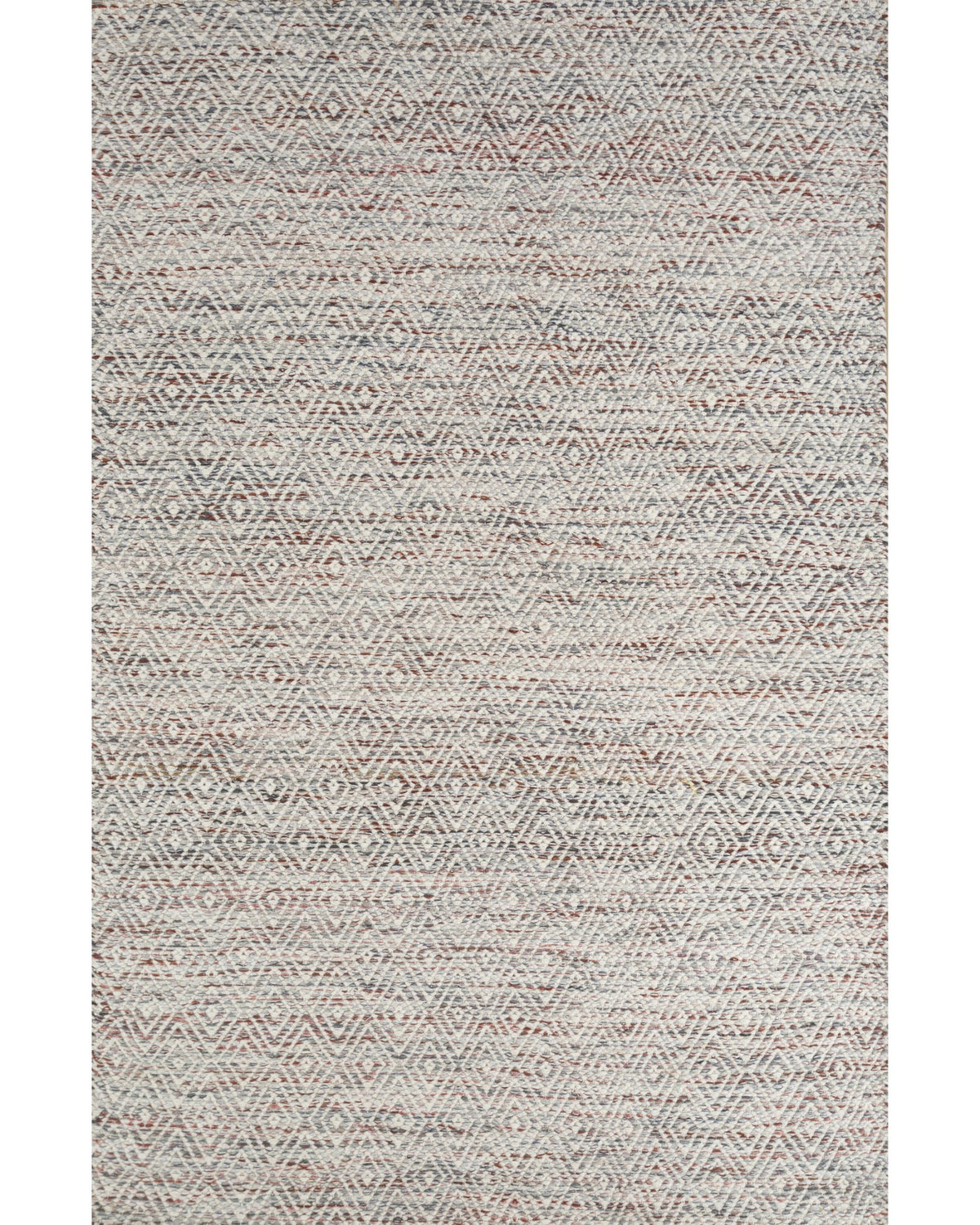 Jaipur Rugs Soft Diamond 5X8 Feet Rug| Mineral & Snow White Hand Knotted Dhurrie Carpet For Living Room