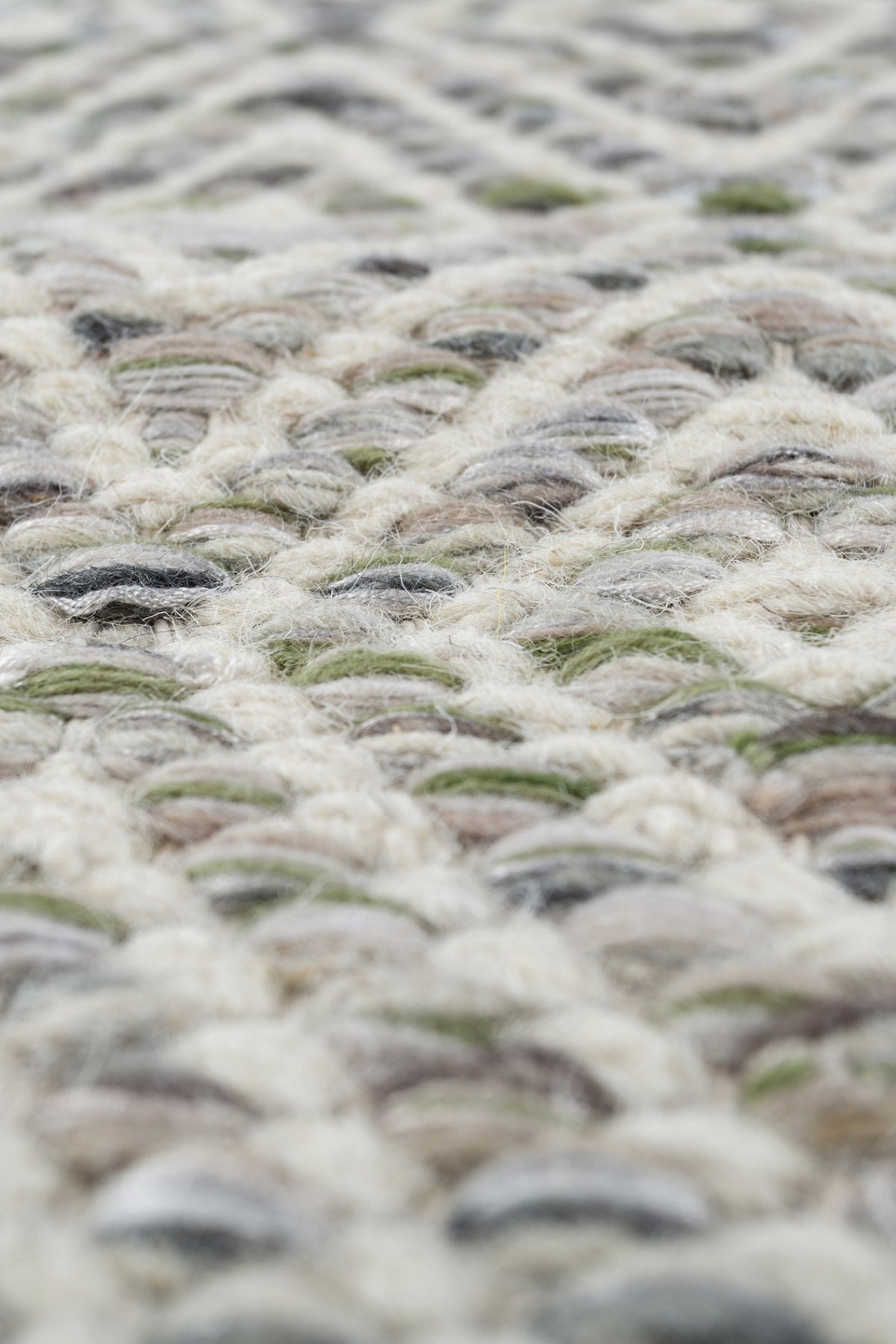Jaipur Rugs Soft Diamond 6X9 Feet Rug| Quarry & White Hand Knotted Dhurrie Carpet For Living Room