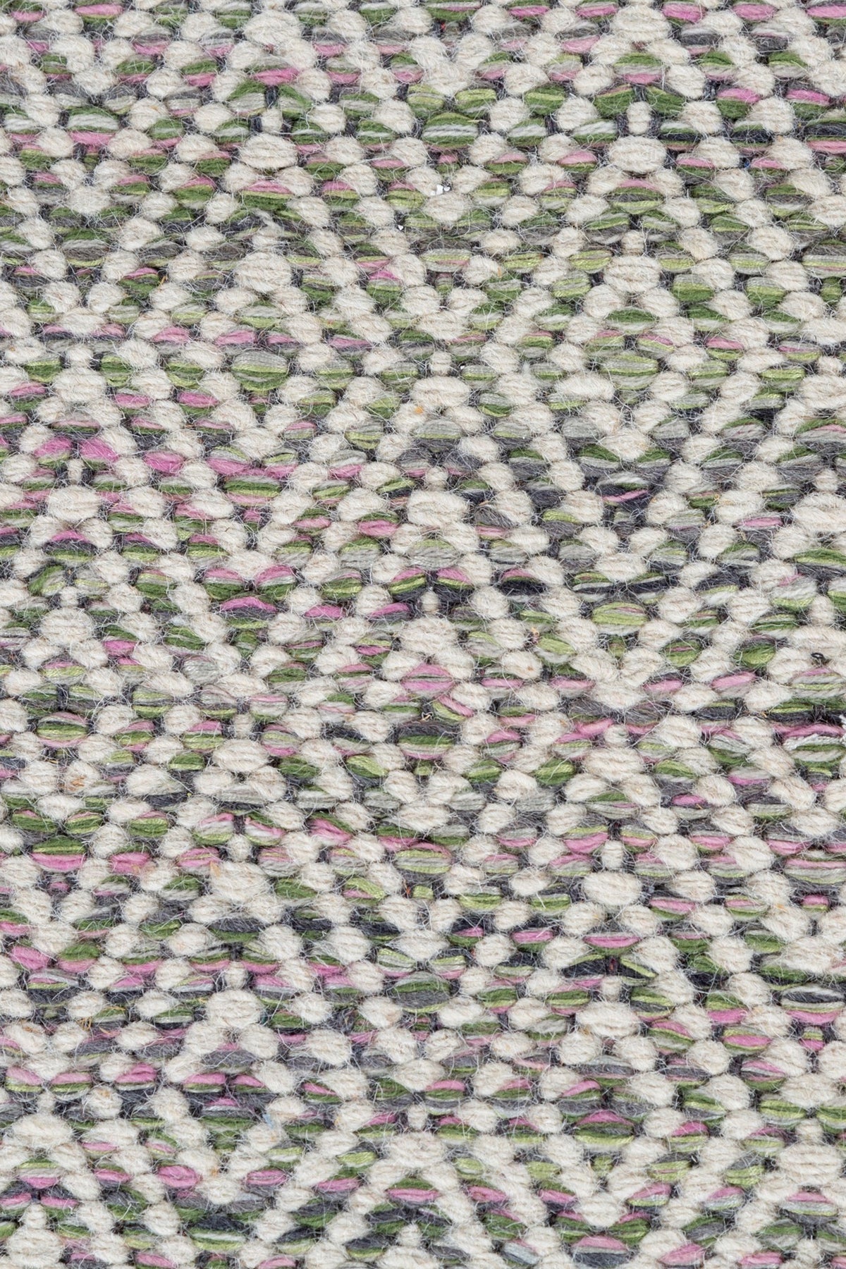Jaipur Rugs Soft Diamond 6X9 Feet Rug| Pink & Undyed White Hand Knotted Dhurrie Carpet For Living Room