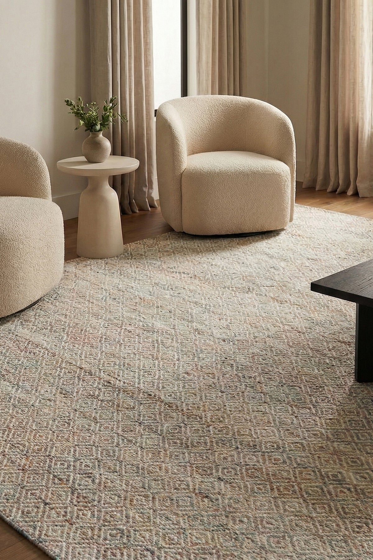 Jaipur Rugs Soft Diamond 6X9 Feet Rug| Amber Gold & Undyed White Hand Knotted Dhurrie Carpet For Living Room