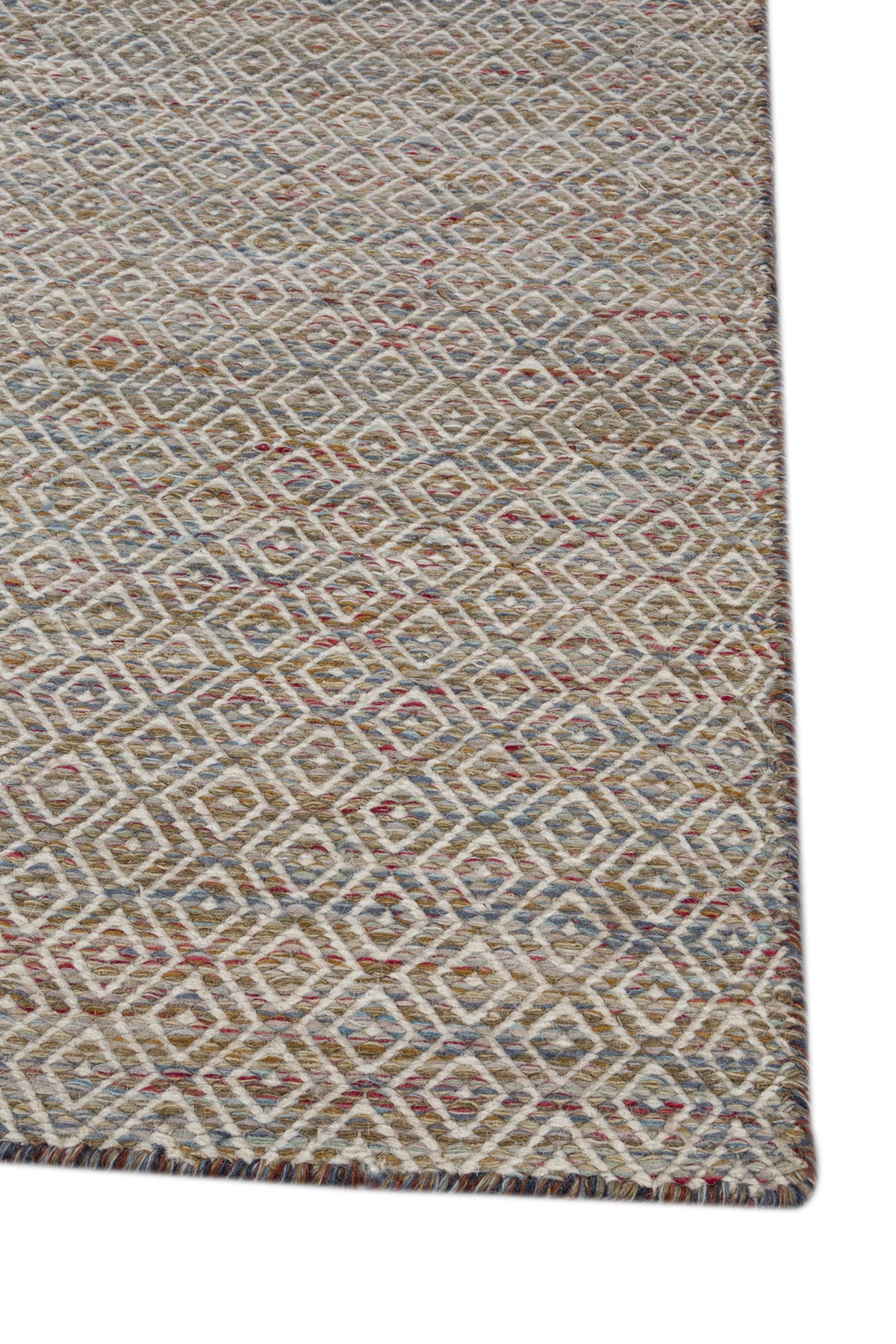 Jaipur Rugs Soft Diamond 6X9 Feet Rug| Amber Gold & Undyed White Hand Knotted Dhurrie Carpet For Living Room