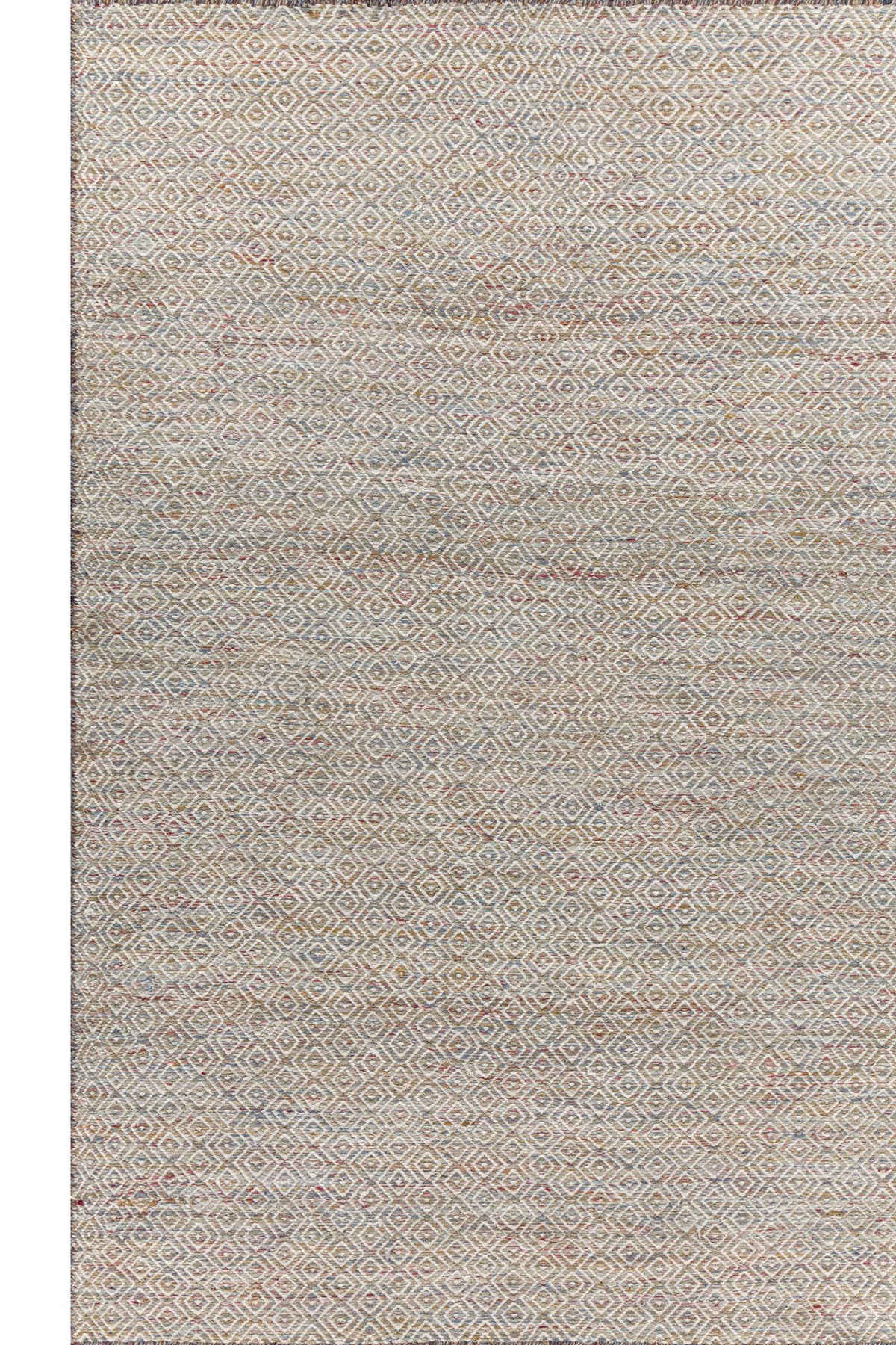 Jaipur Rugs Soft Diamond 6X9 Feet Rug| Amber Gold & Undyed White Hand Knotted Dhurrie Carpet For Living Room