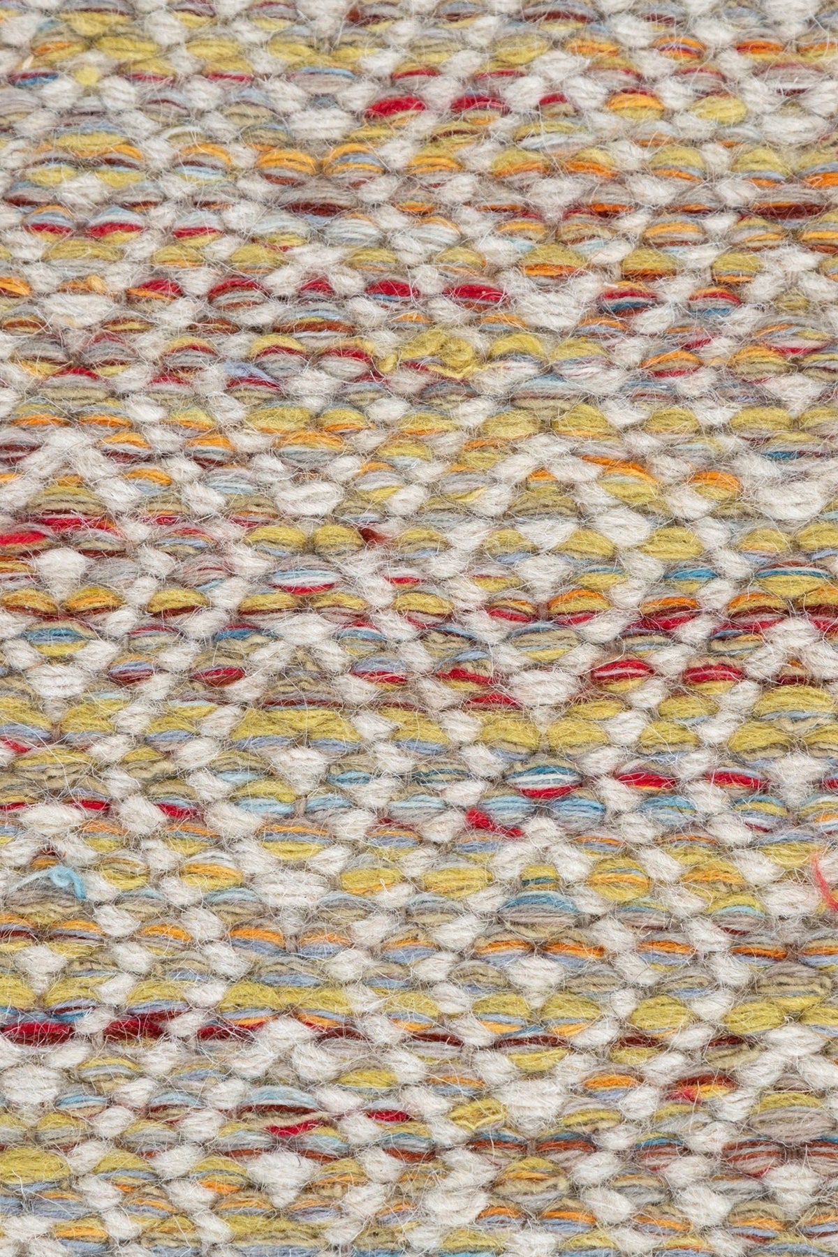 Jaipur Rugs Soft Diamond 6X9 Feet Rug| Saffron & Undyed White Hand Knotted Dhurrie Carpet For Living Room
