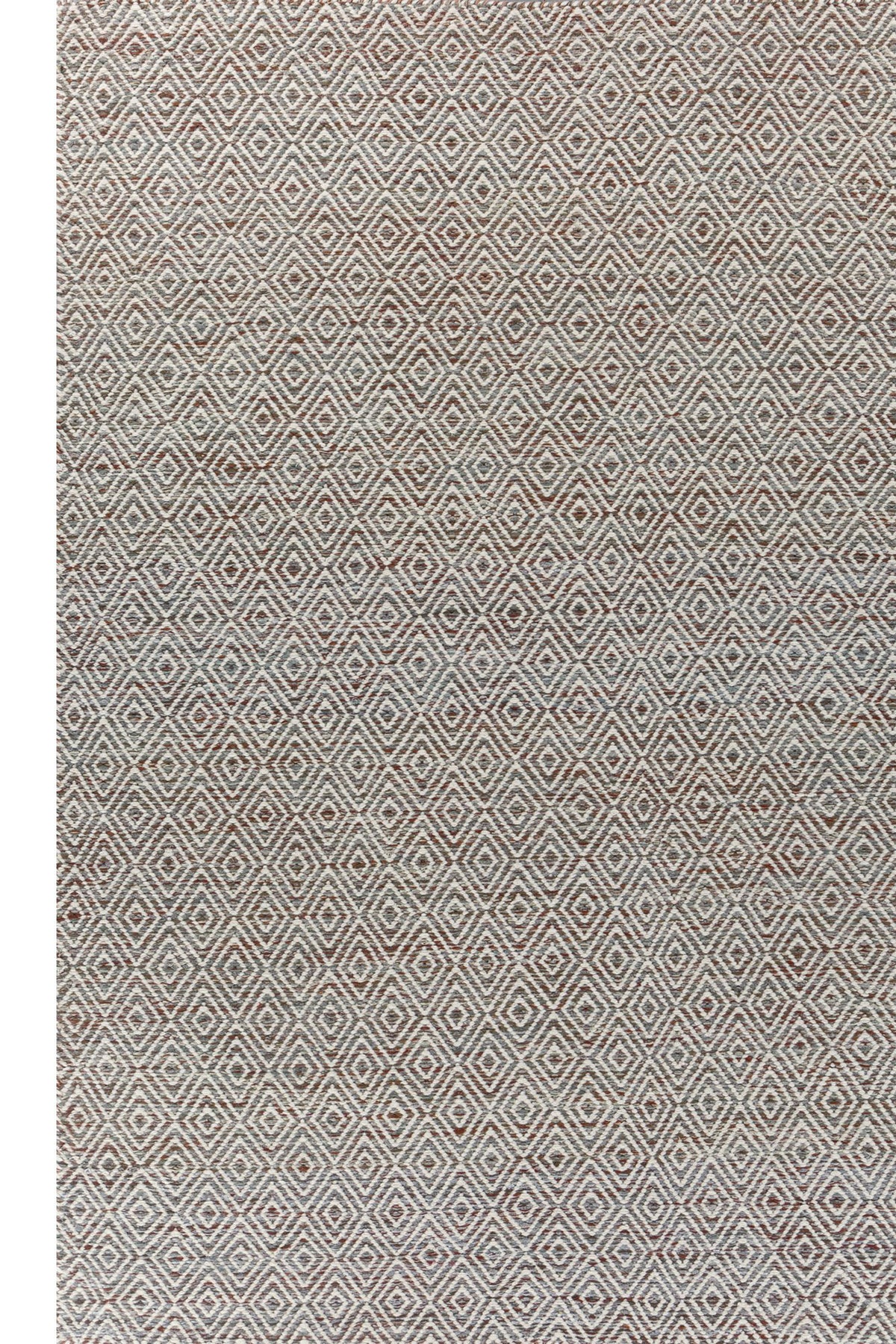 Jaipur Rugs Soft Diamond 6X9 Feet Rug| Merlot Red & Undyed White Hand Knotted Dhurrie Carpet For Living Room
