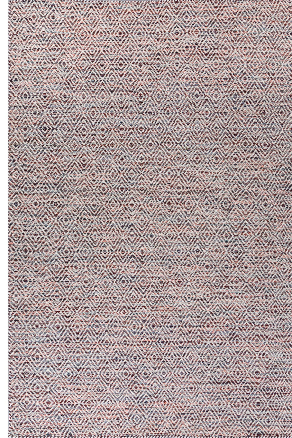Jaipur Rugs Soft Diamond 6X9 Feet Rug| Tea Rose & Undyed White Hand Knotted Dhurrie Carpet For Living Room