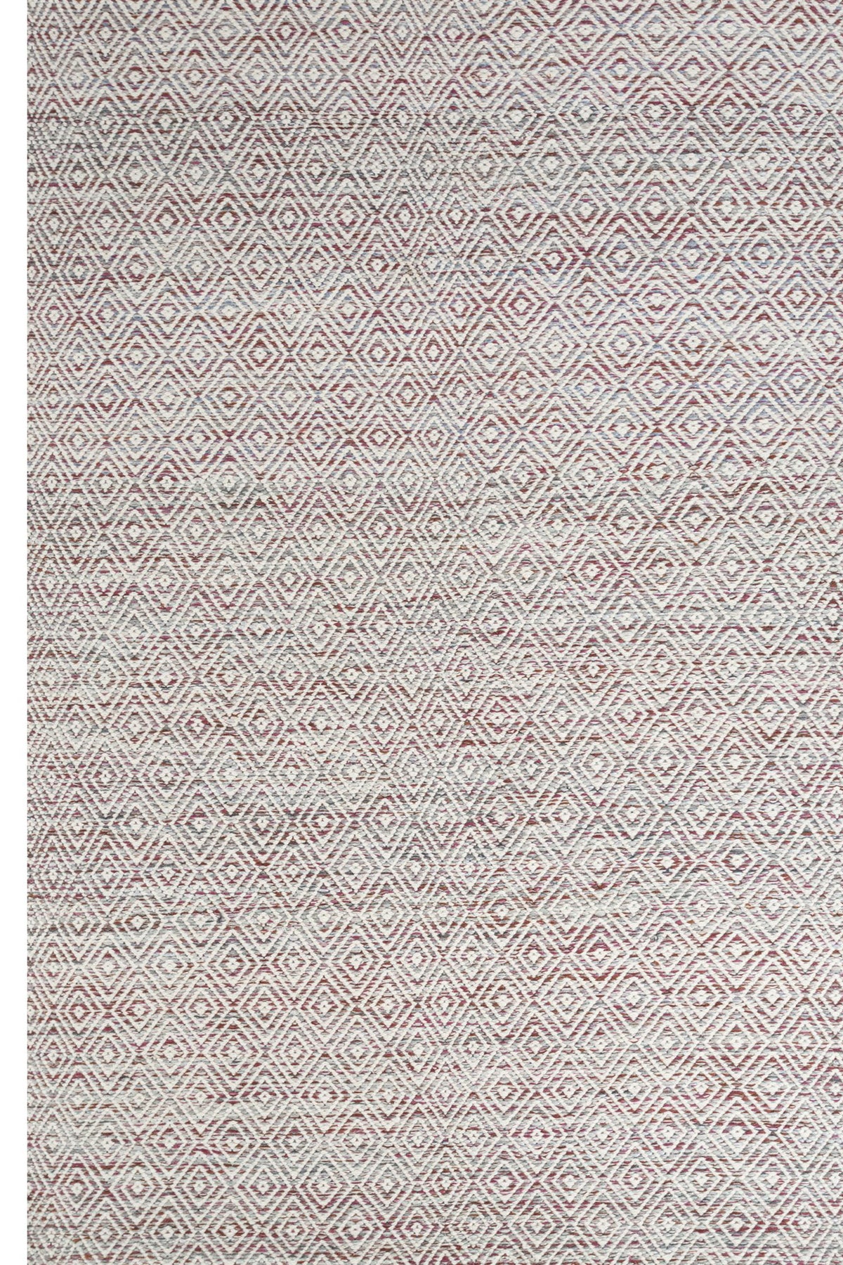 Jaipur Rugs Soft Diamond 6X9 Feet Rug| Mineral & Velvet Red Hand Knotted Dhurrie Carpet For Living Room