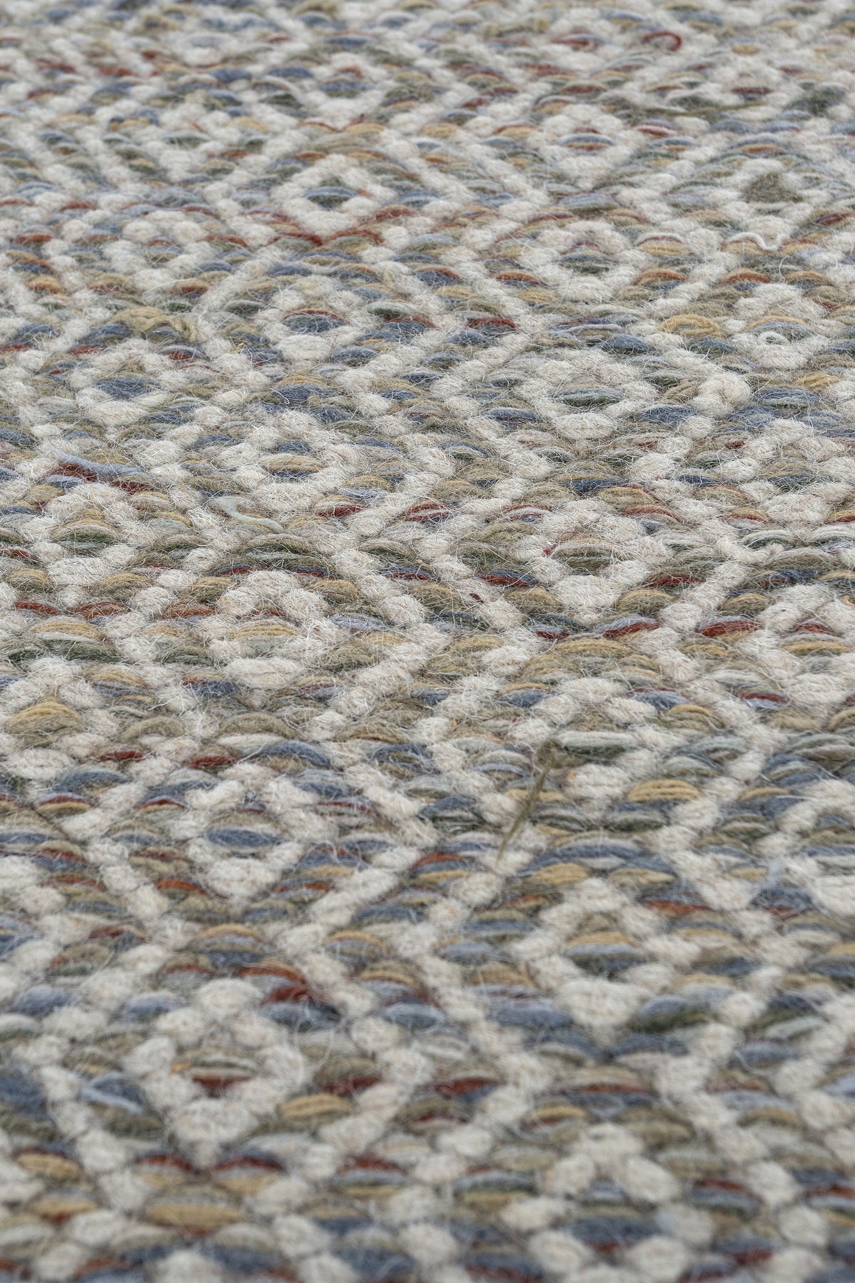 Jaipur Rugs Soft Diamond 6X9 Feet Rug| Milky Blue & Silver Ash Hand Knotted Dhurrie Carpet For Living Room