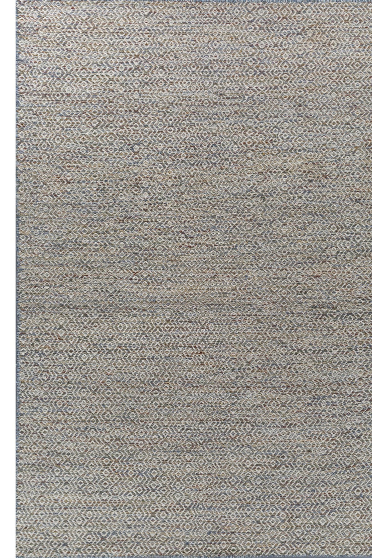 Jaipur Rugs Soft Diamond 6X9 Feet Rug| Milky Blue & Silver Ash Hand Knotted Dhurrie Carpet For Living Room