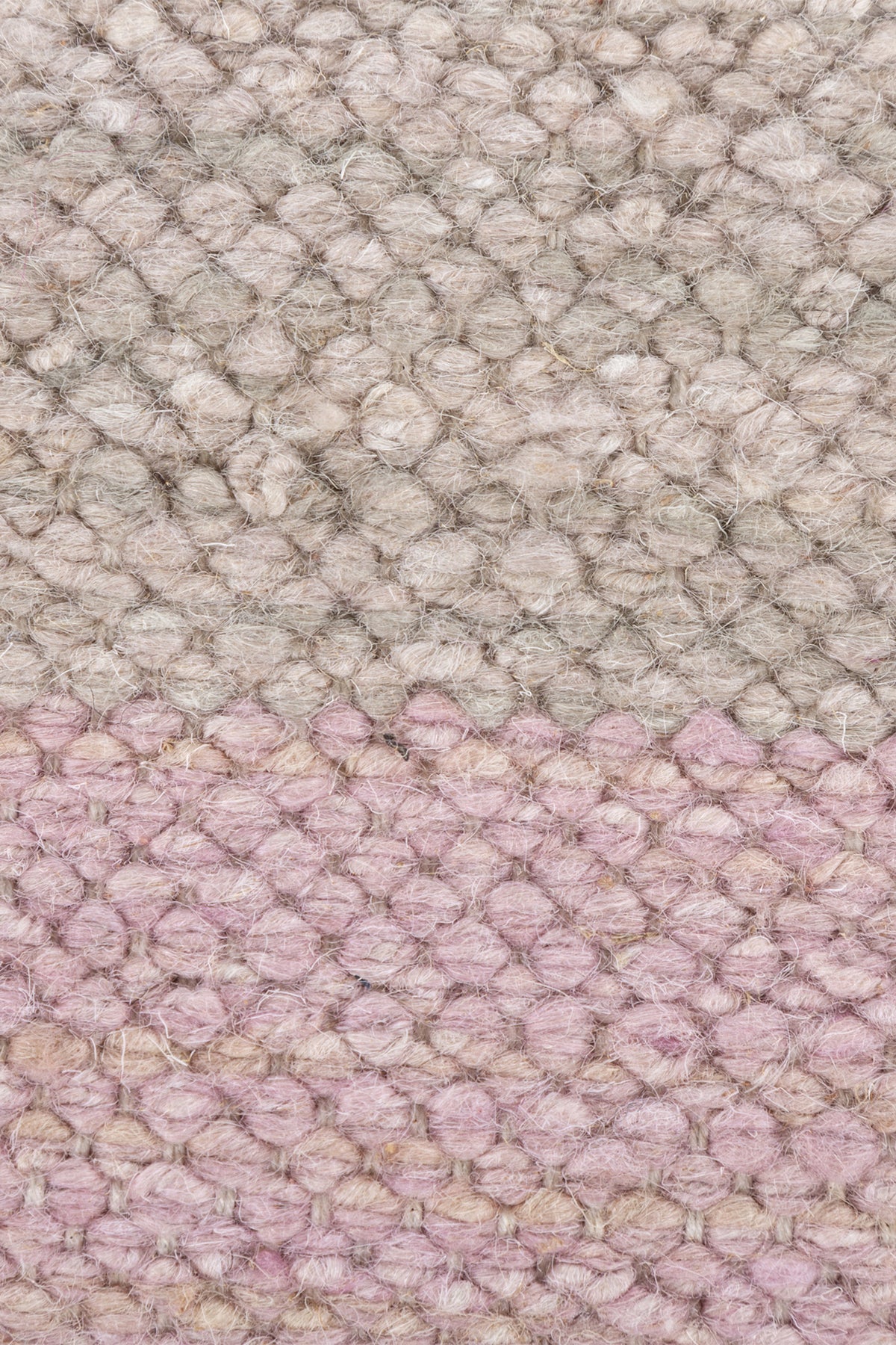 Jaipur Rugs Soft SOLID 6X9 Feet Rug| Pink Tint & Burnished Lilac Hand Knotted Dhurrie Carpet For Living Room