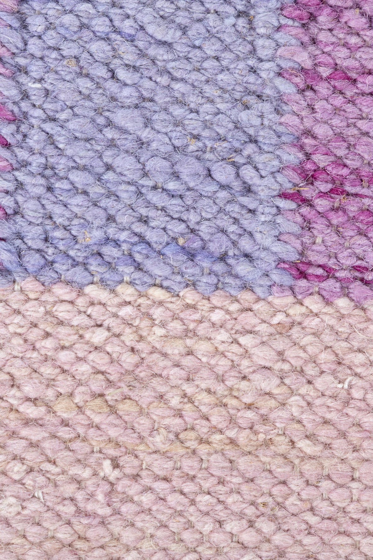 Jaipur Rugs Soft SOLID 6X9 Feet Rug| Burnished Lilac & Pink Tint Hand Knotted Dhurrie Carpet For Living Room