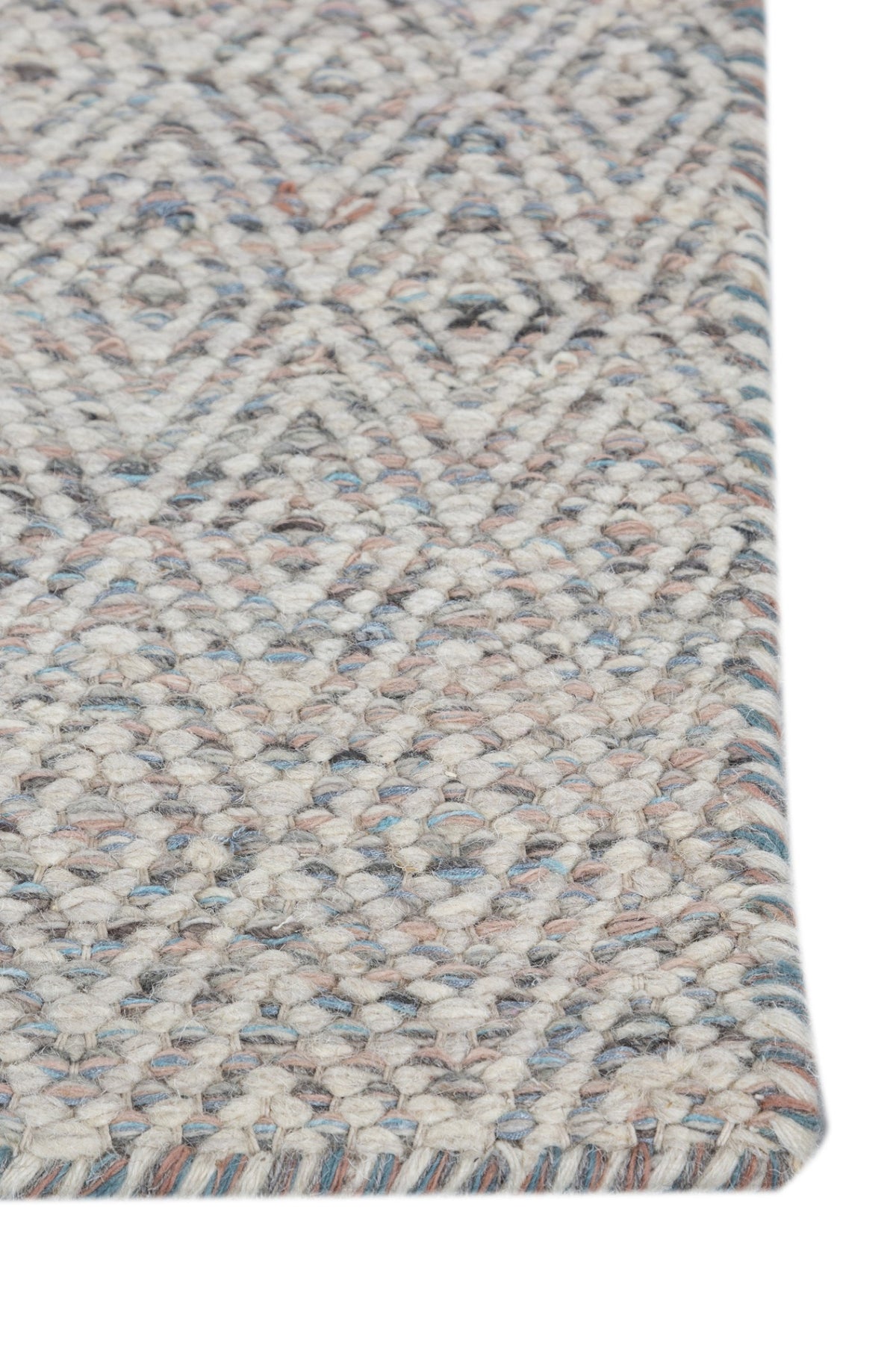 Jaipur Rugs Soft Diamond 6X9 Feet Rug| Lotus & Silver Ash Hand Knotted Dhurrie Carpet For Living Room