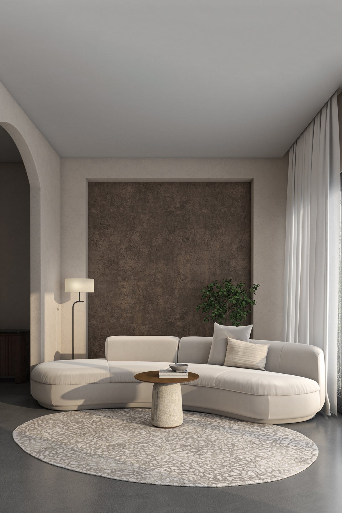 Jaipur Rugs Soft Textured 4X6 Feet Rug| White & Natural Gray Hand Tufted Rug Carpet For Living Room