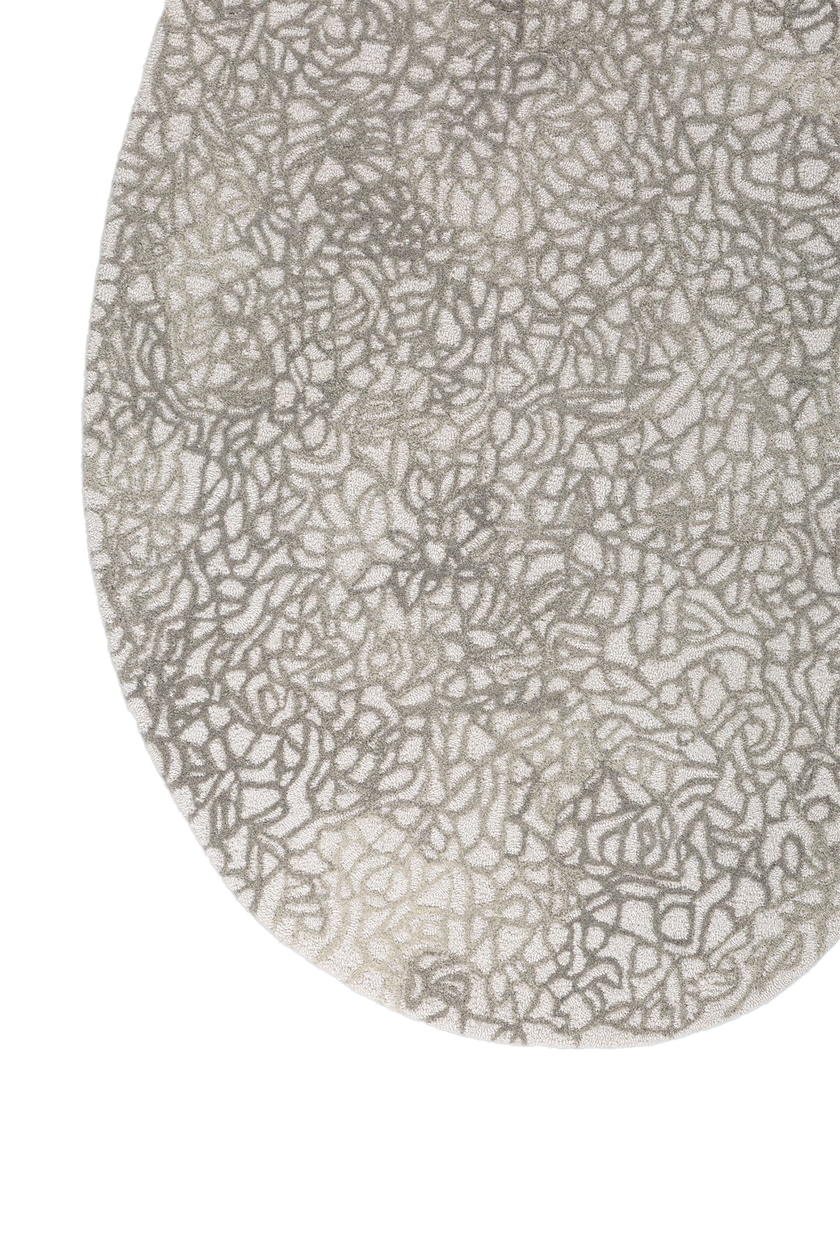 Jaipur Rugs Soft Textured 4X6 Feet Rug| White & Natural Gray Hand Tufted Rug Carpet For Living Room
