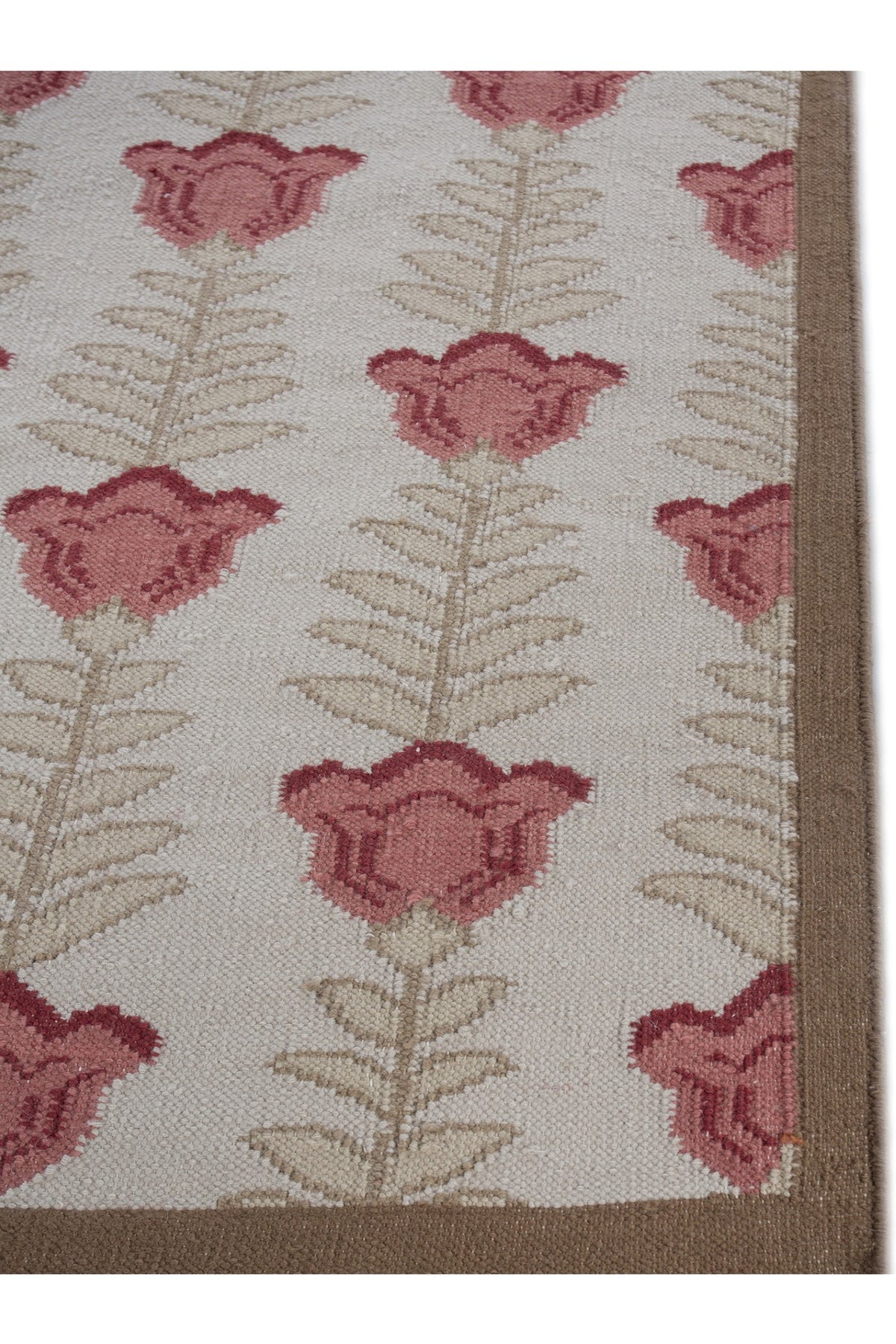 Jaipur Rugs Soft Ethnic Floral 5X8 Feet Rug| Ivory & Golden Mist Hand Knotted Dhurrie Carpet For Living Room