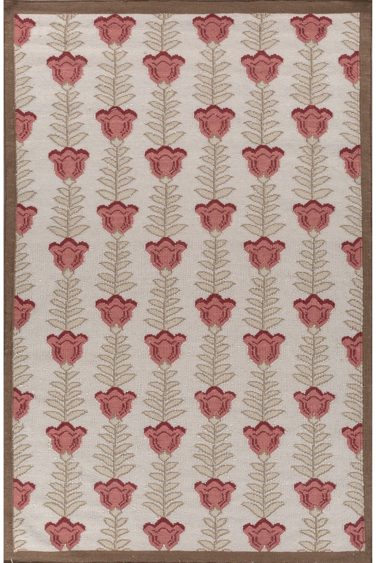 Jaipur Rugs Soft Ethnic Floral 5X8 Feet Rug| Ivory & Golden Mist Hand Knotted Dhurrie Carpet For Living Room