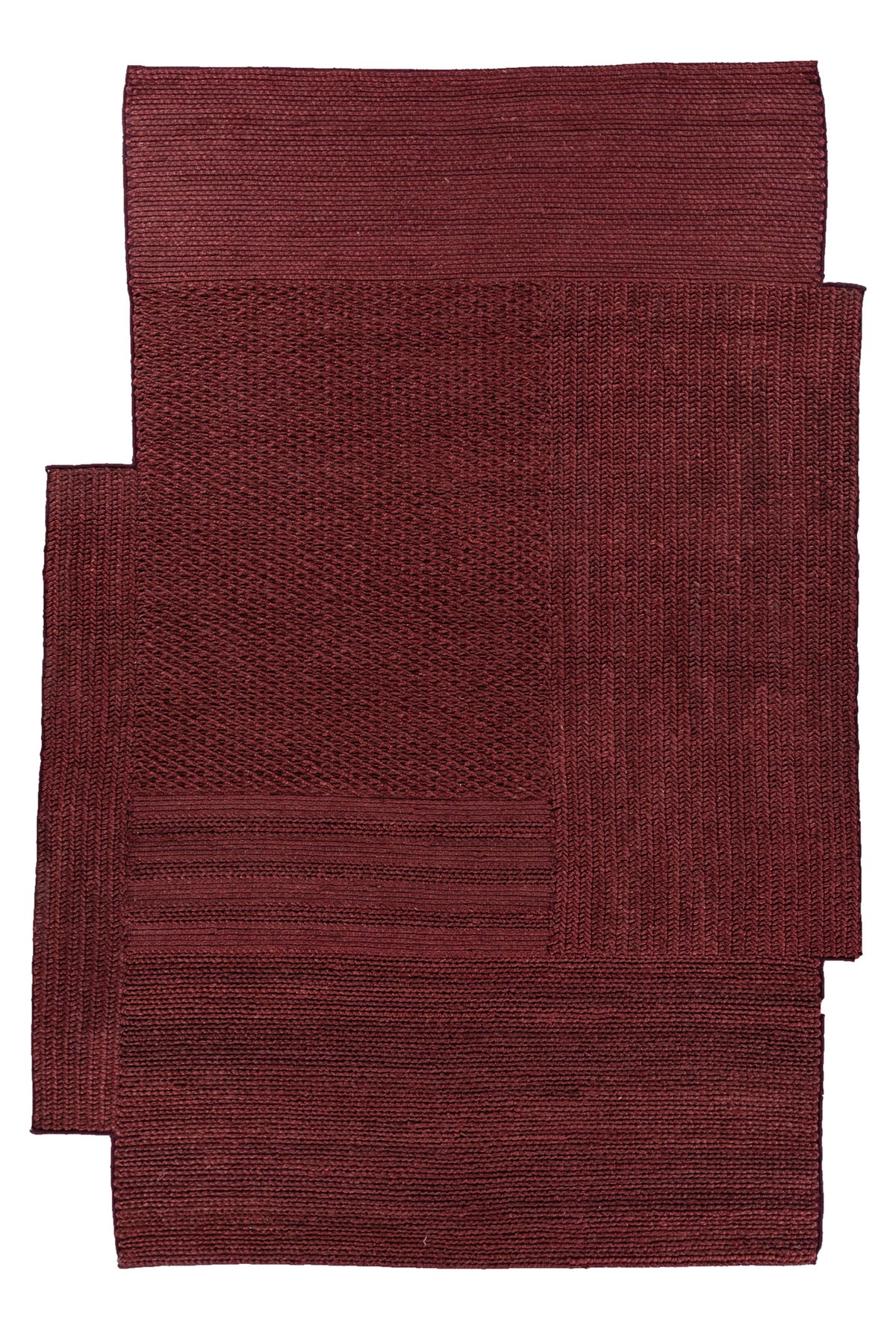 Jaipur Rugs Soft Abstract 6X9 Feet Rug| Red Hand Knotted Dhurrie Carpet For Living Room