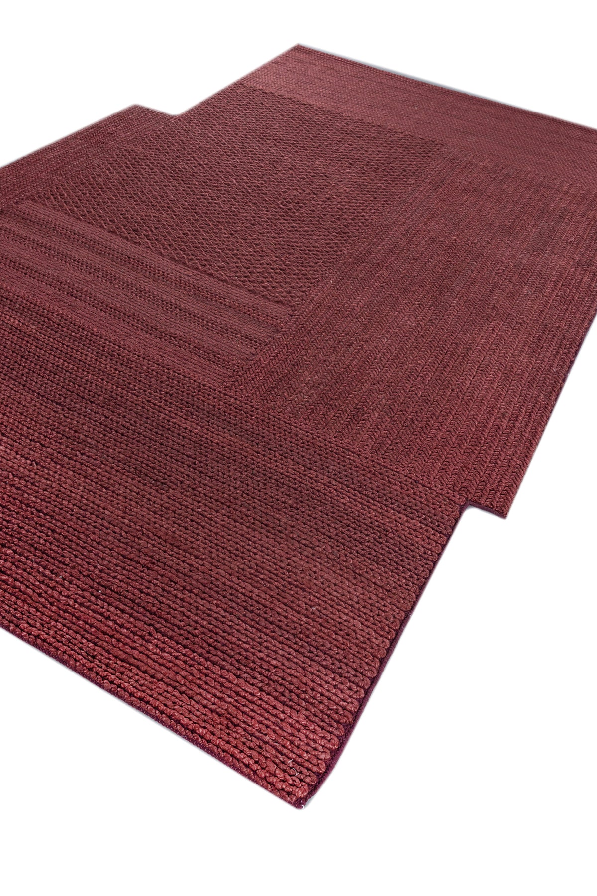 Jaipur Rugs Soft Abstract 6X9 Feet Rug| Red Hand Knotted Dhurrie Carpet For Living Room