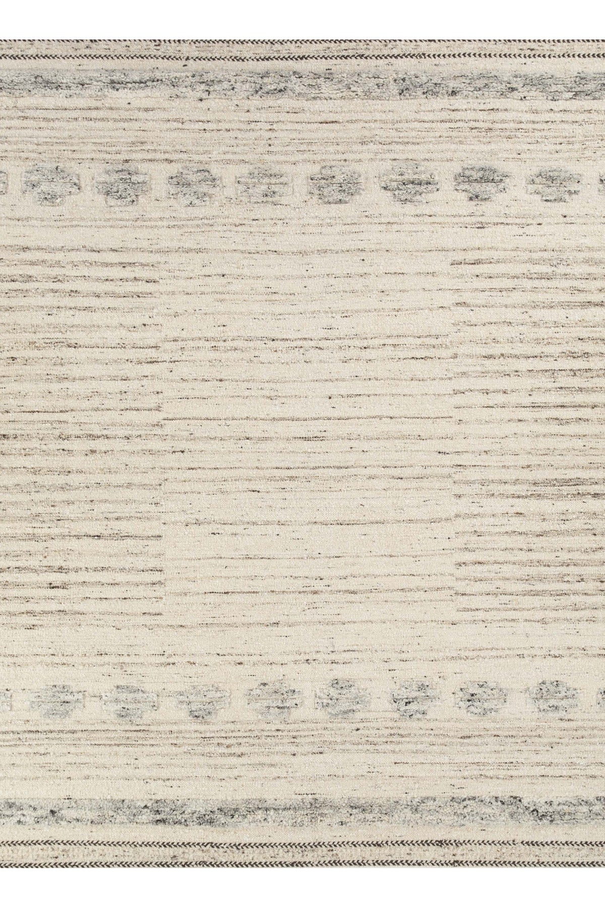 Jaipur Rugs Soft Moroccan and Tribal 5'6X8 Feet Rug| Natural Cream & Natural Mink Hand Knotted Dhurrie Carpet For Living Room
