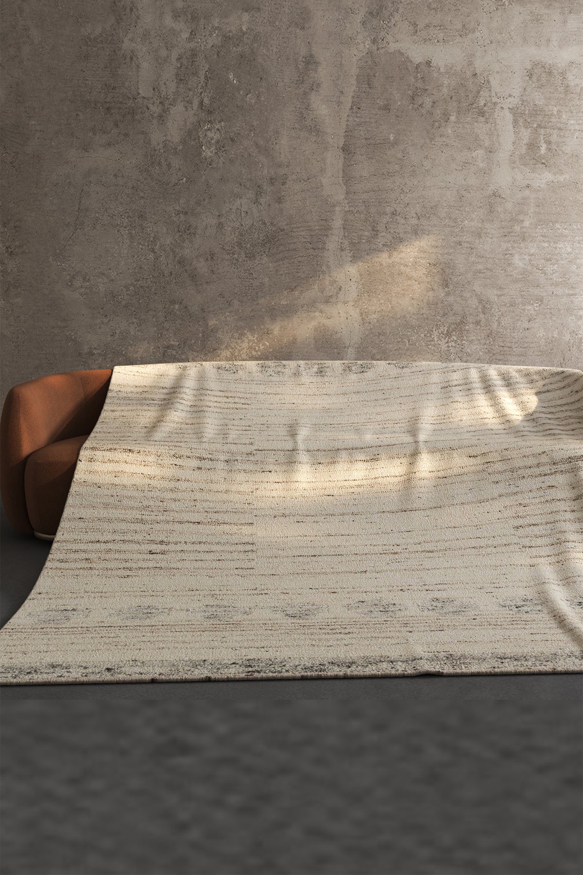 Jaipur Rugs Soft Moroccan and Tribal 6'6X9'10 Feet Rug| Natural Cream & Natural Mink Hand Knotted Dhurrie Carpet For Living Room