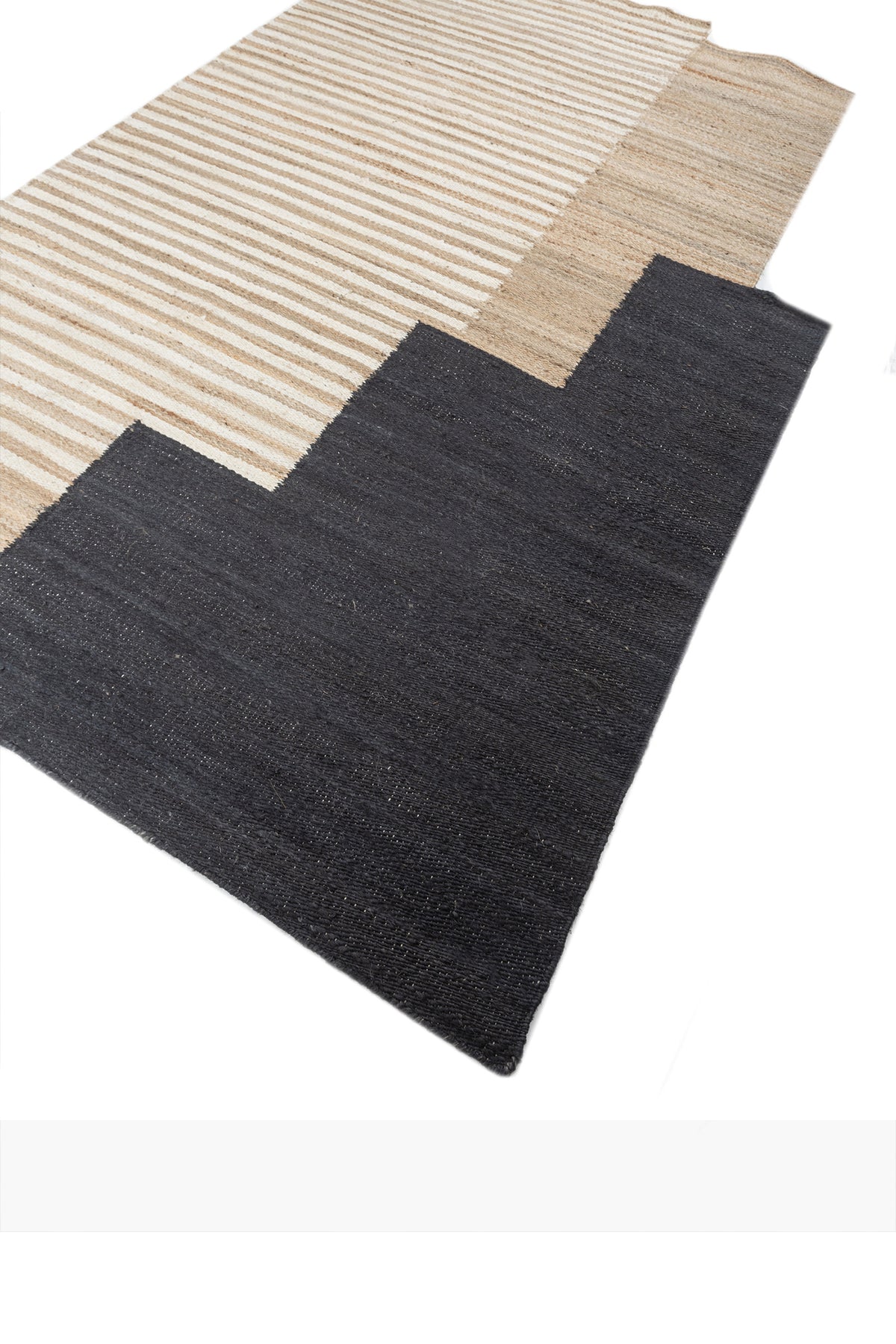 Jaipur Rugs Soft Geometric 6X9 Feet Rug| Light Camel & Cloud White Hand Knotted Dhurrie Carpet For Living Room