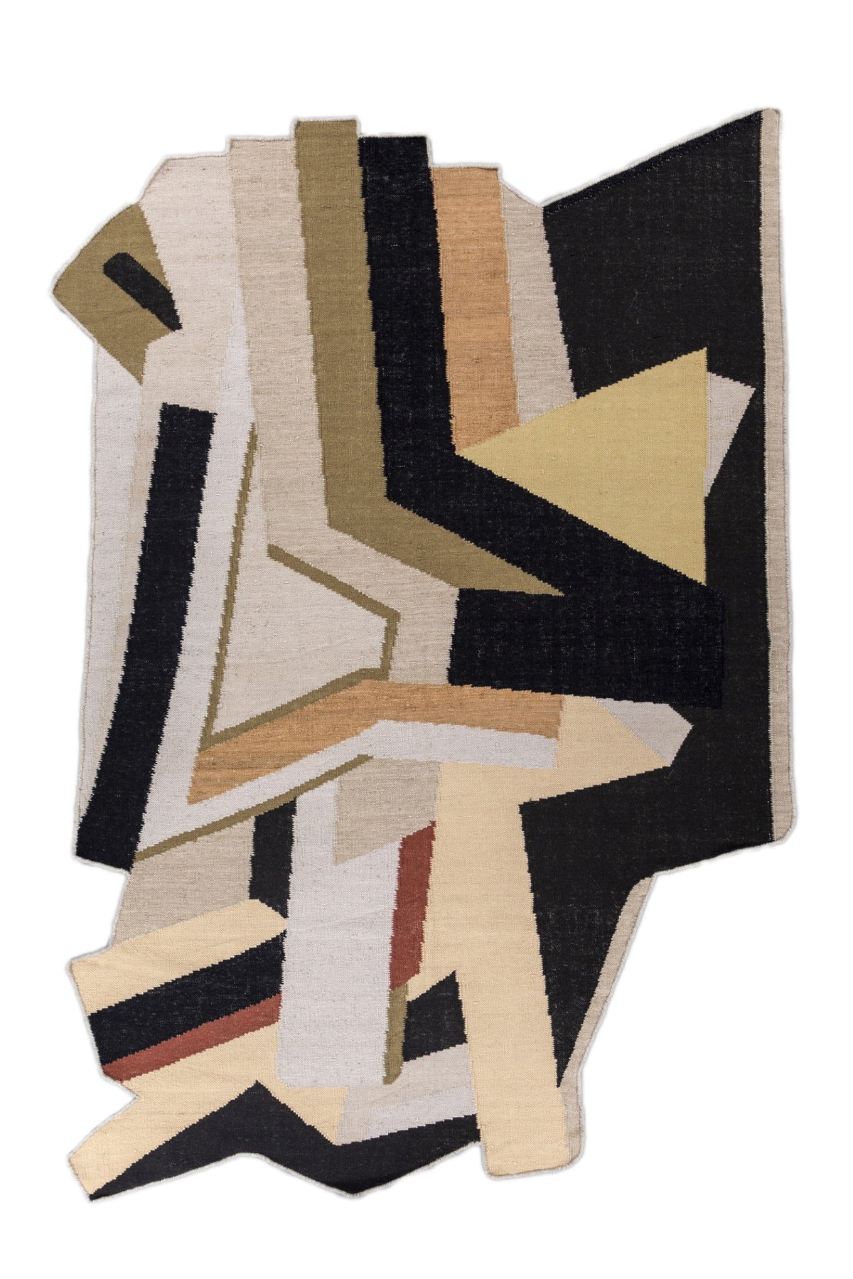 Jaipur Rugs Soft Abstract 6X9 Feet Rug| Caviar & Ebony Hand Knotted Dhurrie Carpet For Living Room
