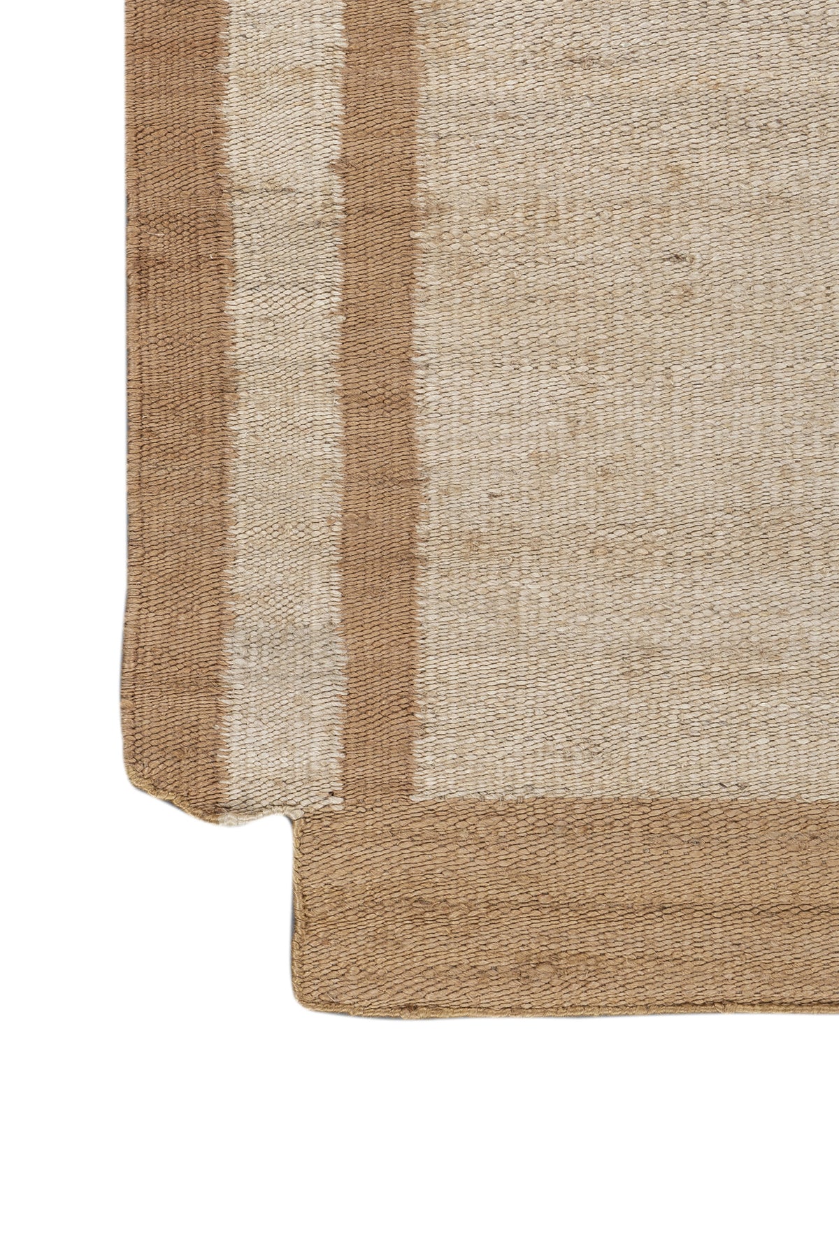 Jaipur Rugs Soft Geometric 5X7 Feet Rug| Cloud White & Peach Hand Knotted Dhurrie Carpet For Living Room