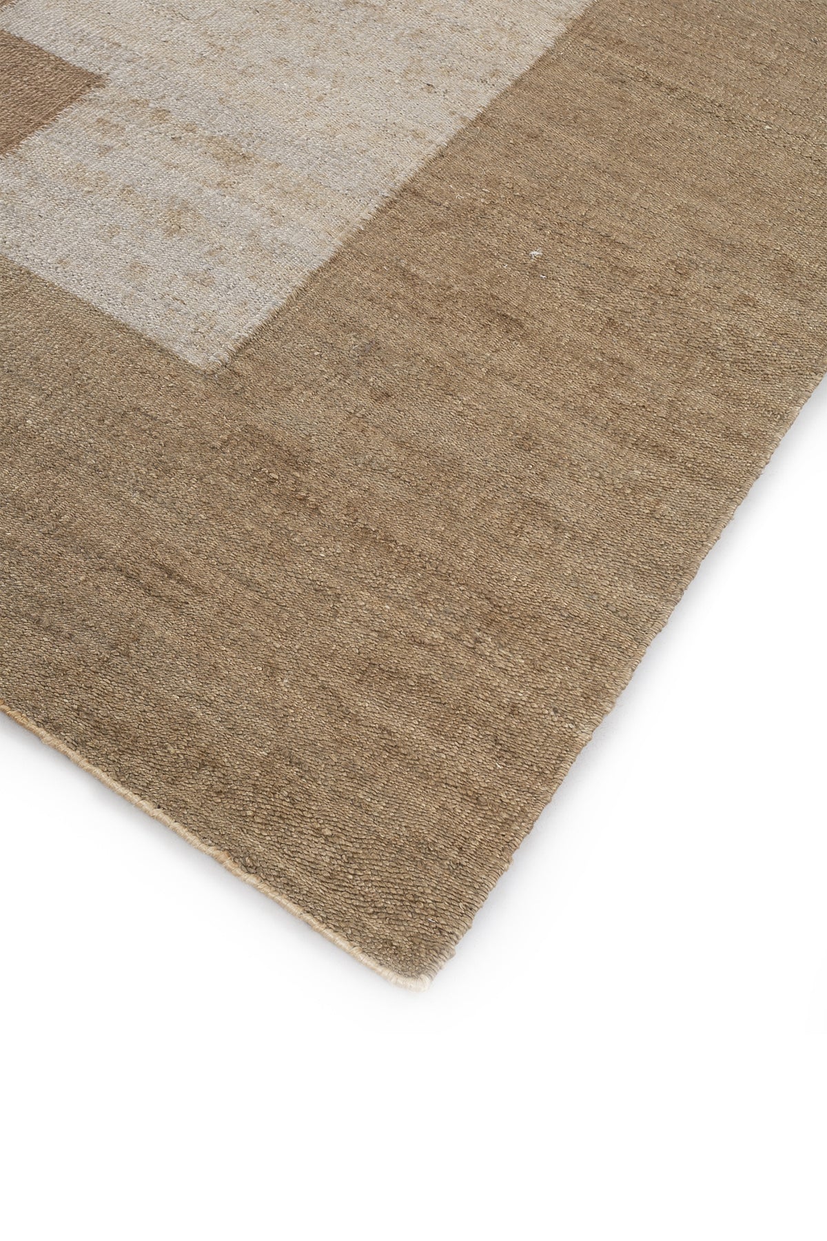Jaipur Rugs Soft Geometric 5X8 Feet Rug| Peach & Mocha Hand Knotted Dhurrie Carpet For Living Room