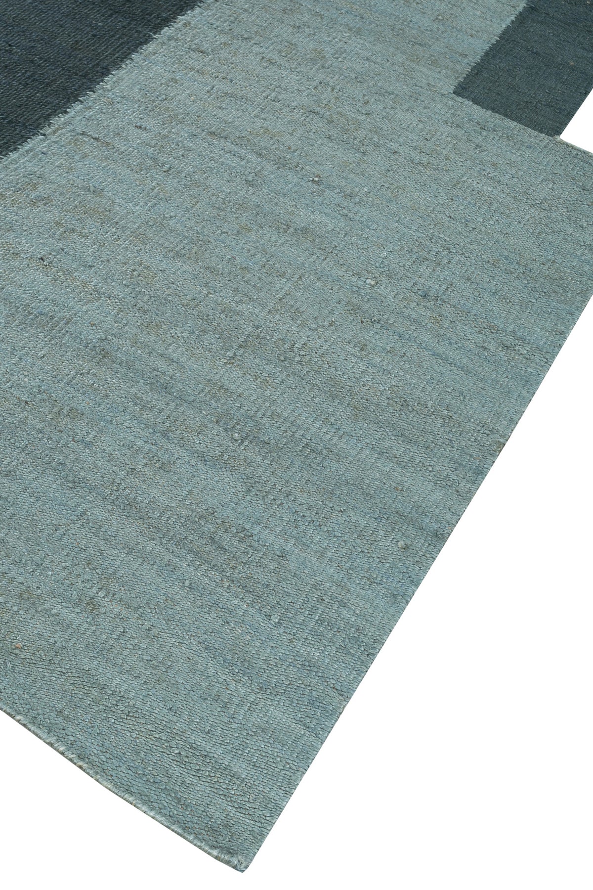 Jaipur Rugs Soft Geometric 5X8 Feet Rug| Light Turquoise & Green Blue Slate Hand Knotted Dhurrie Carpet For Living Room
