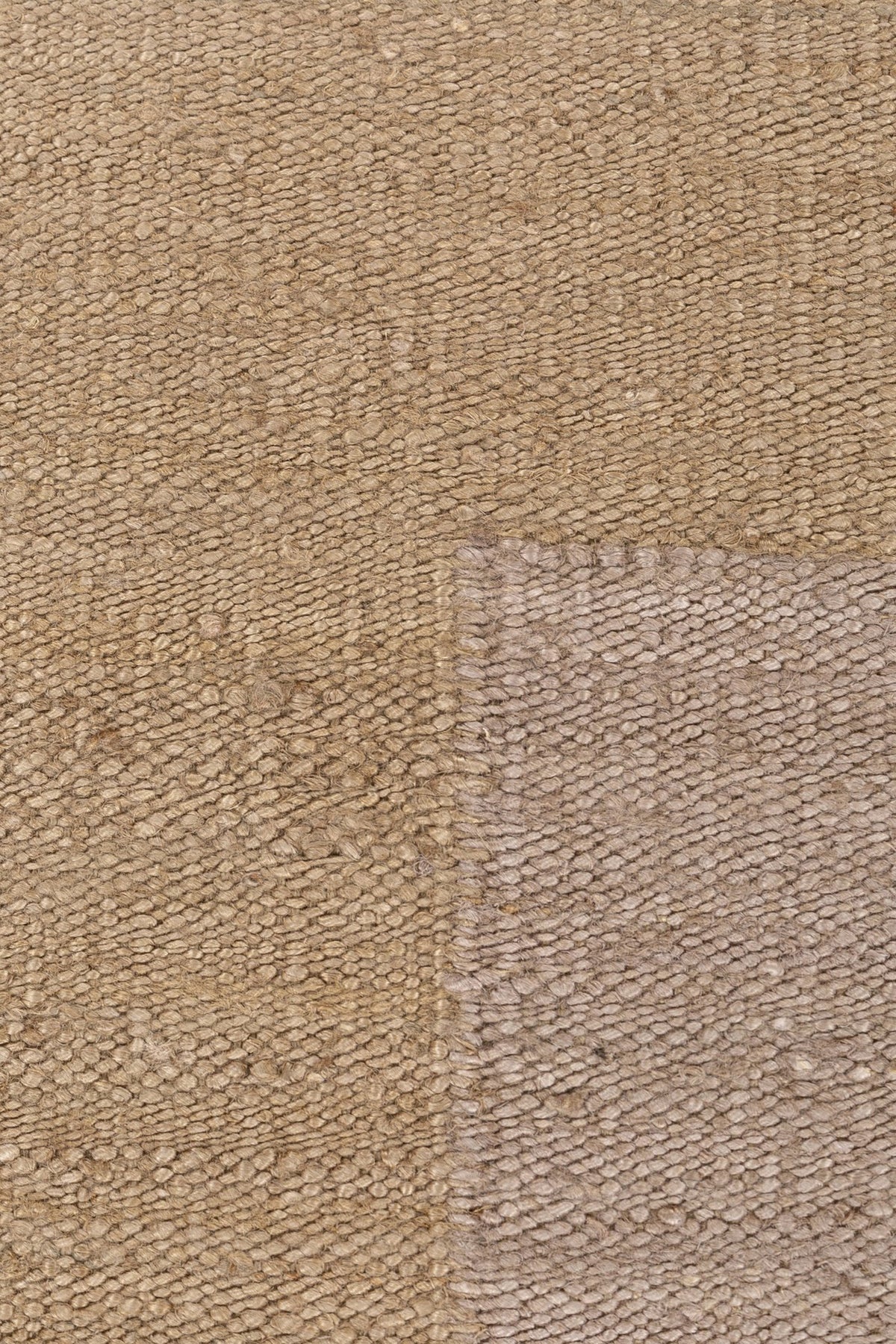 Jaipur Rugs Soft Geometric 5X8 Feet Rug| Oatmeal & Medium Brown Hand Knotted Dhurrie Carpet For Living Room