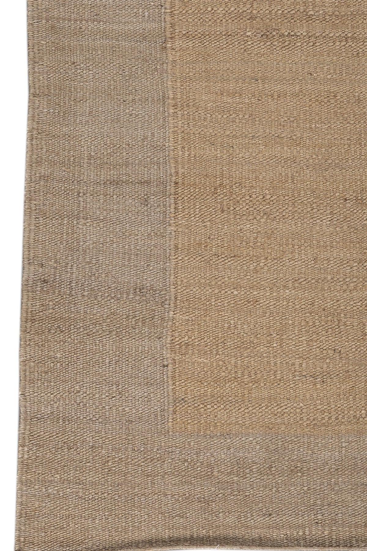 Jaipur Rugs Soft Geometric 5X8 Feet Rug| Oatmeal & Medium Brown Hand Knotted Dhurrie Carpet For Living Room