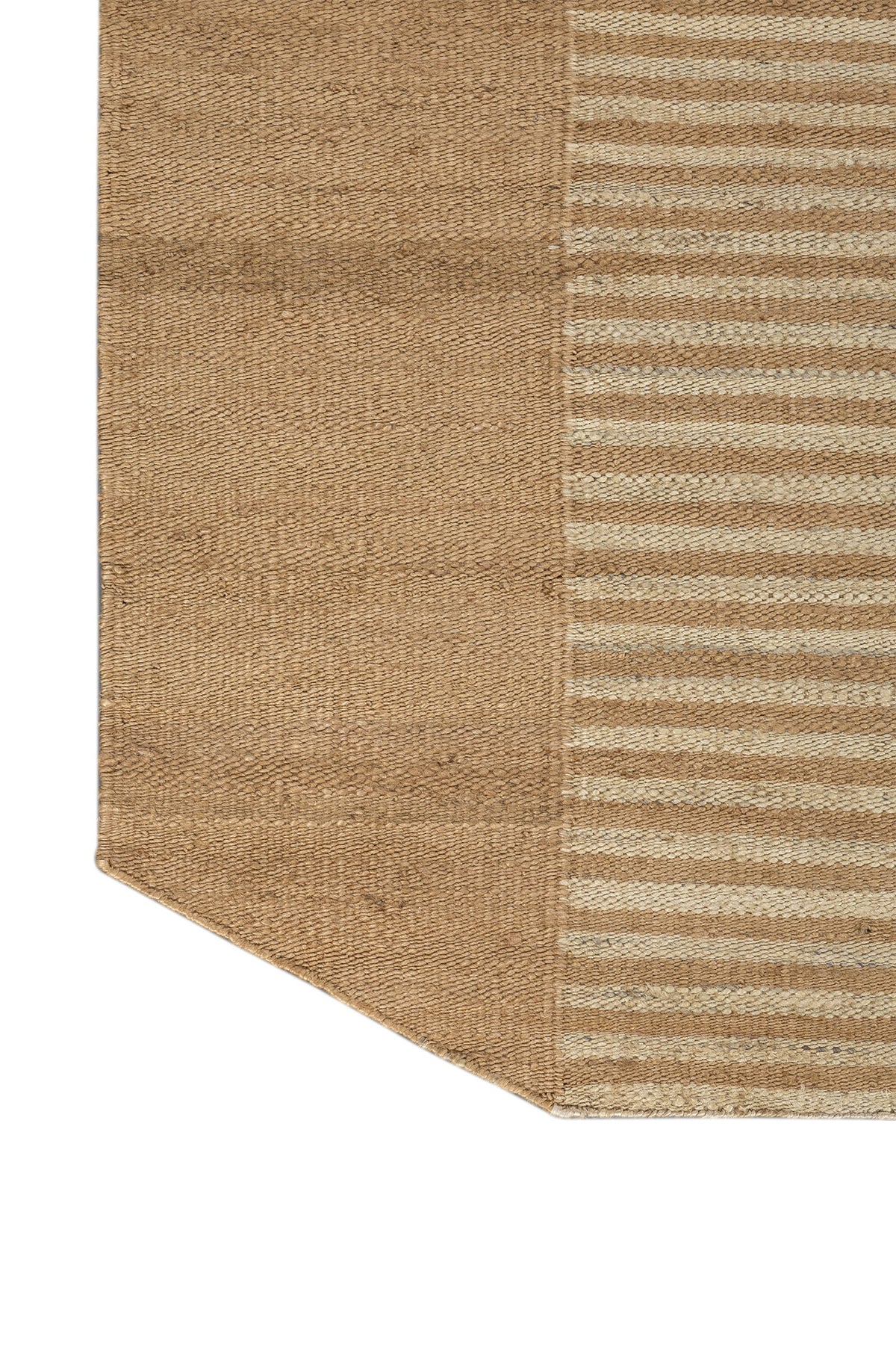 Jaipur Rugs Soft Geometric 6X9 Feet Rug| Mocha & Peach Hand Knotted Dhurrie Carpet For Living Room