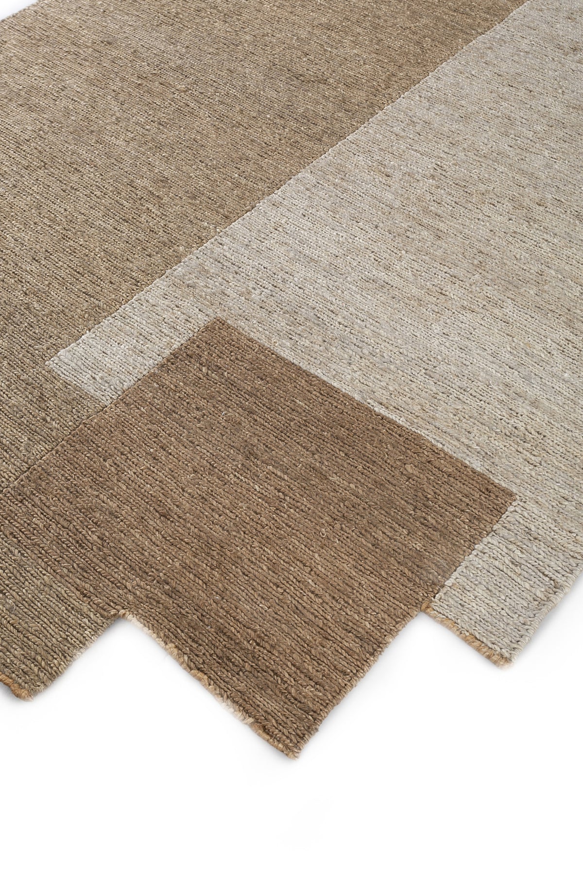 Jaipur Rugs Soft Geometric 4X6 Feet Rug| Peach & Cloud White Hand Knotted Dhurrie Carpet For Living Room