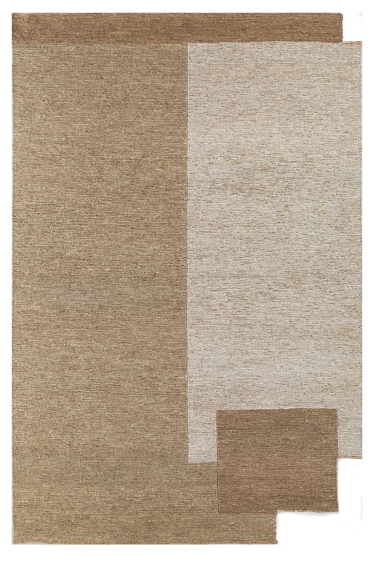 Jaipur Rugs Soft Geometric 4X6 Feet Rug| Peach & Cloud White Hand Knotted Dhurrie Carpet For Living Room