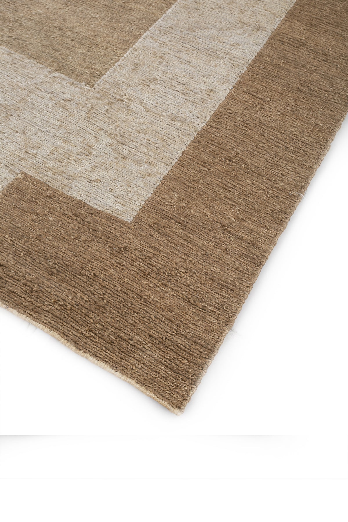 Jaipur Rugs Soft Geometric 6X9 Feet Rug| Peach & Cloud White Hand Knotted Dhurrie Carpet For Living Room