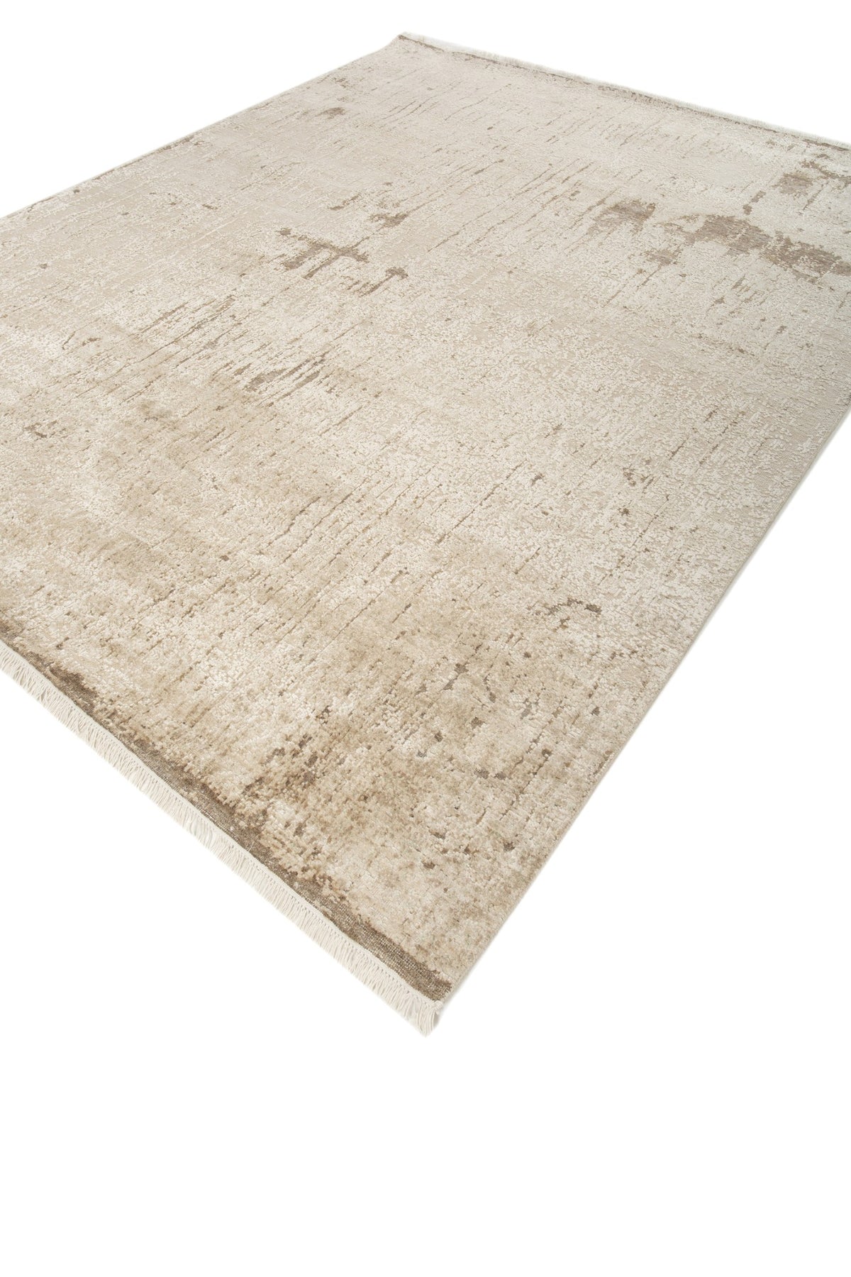 Jaipur Rugs Soft Abstract 5X8 Feet Rug| Beige trace Hand Knotted Rug Carpet For Living Room