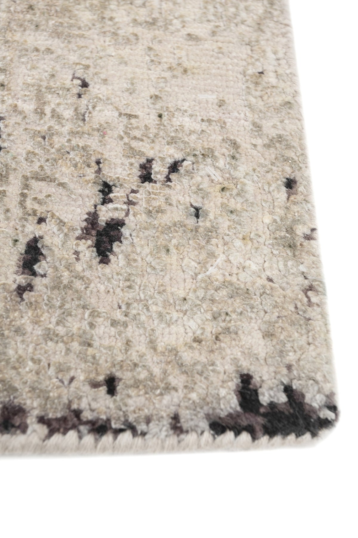 Jaipur Rugs Soft Abstract 5X8 Feet Rug| White Hand Knotted Rug Carpet For Living Room