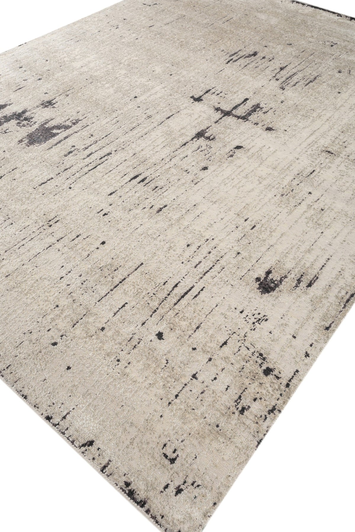 Jaipur Rugs Soft Abstract 5X8 Feet Rug| White Hand Knotted Rug Carpet For Living Room