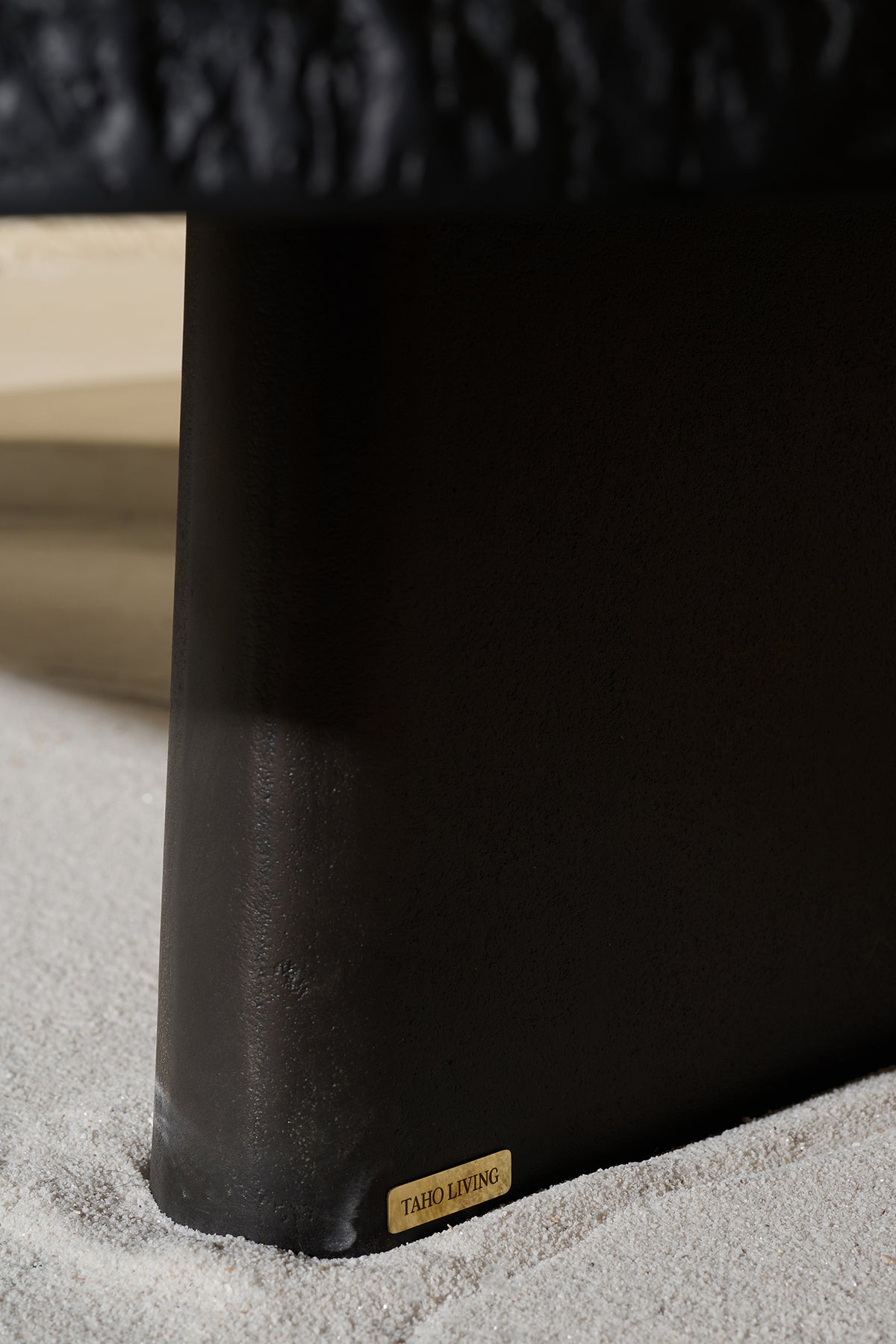 Agni Coffee Cast Aluminium Frame Balck Table