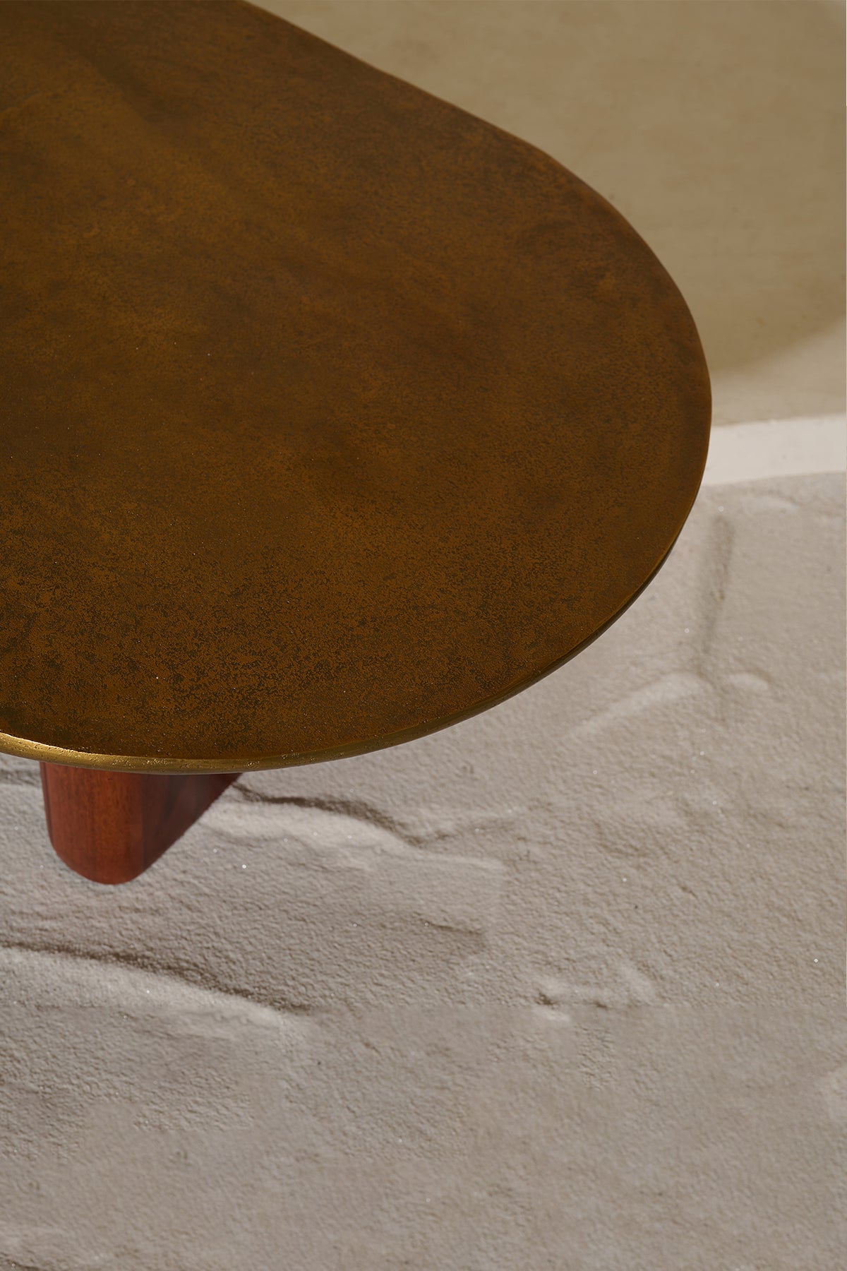 Mir Coffee Cast Aluminiun Gold Table
