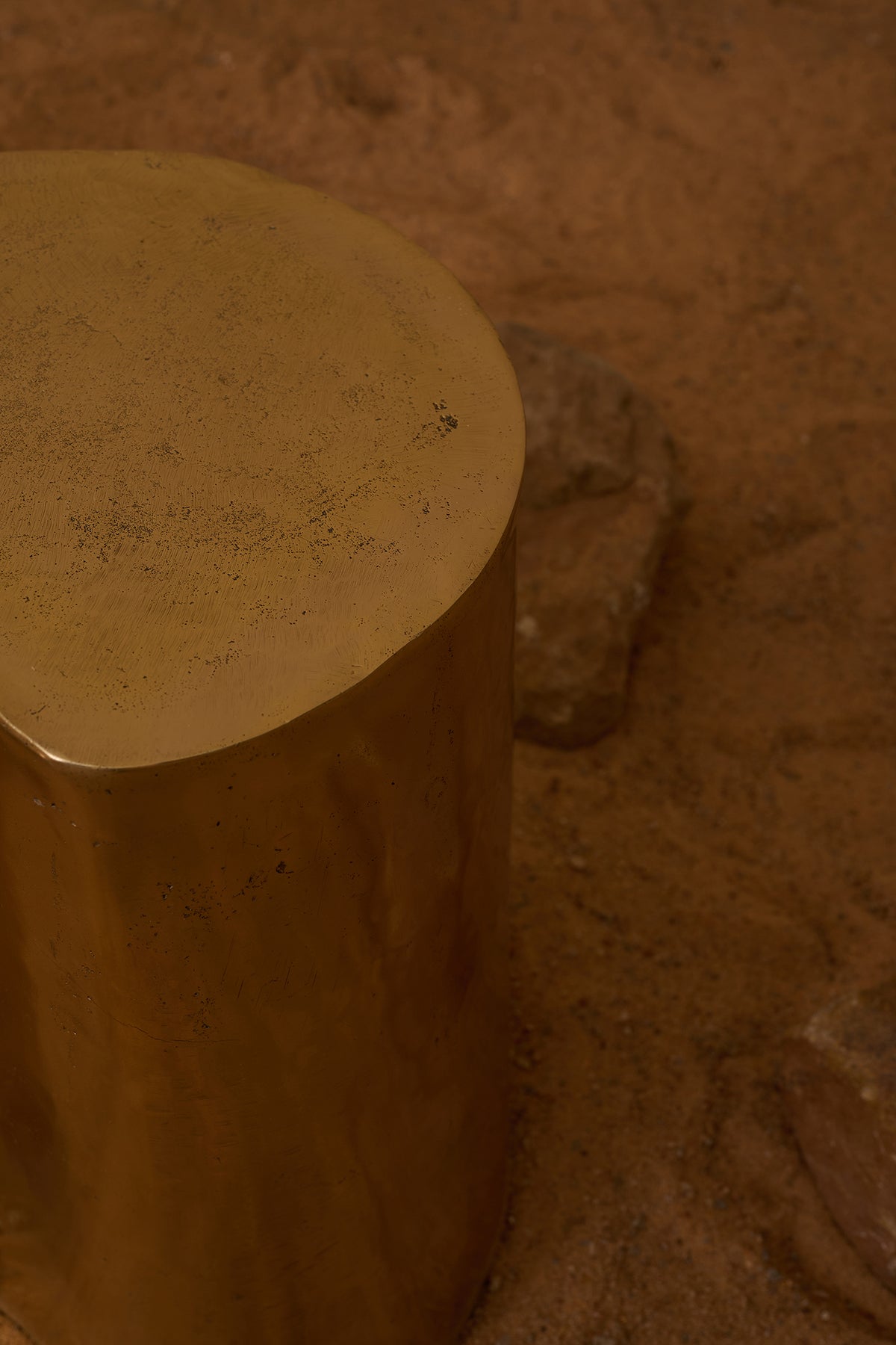 Kamya Side Brass Gold Table