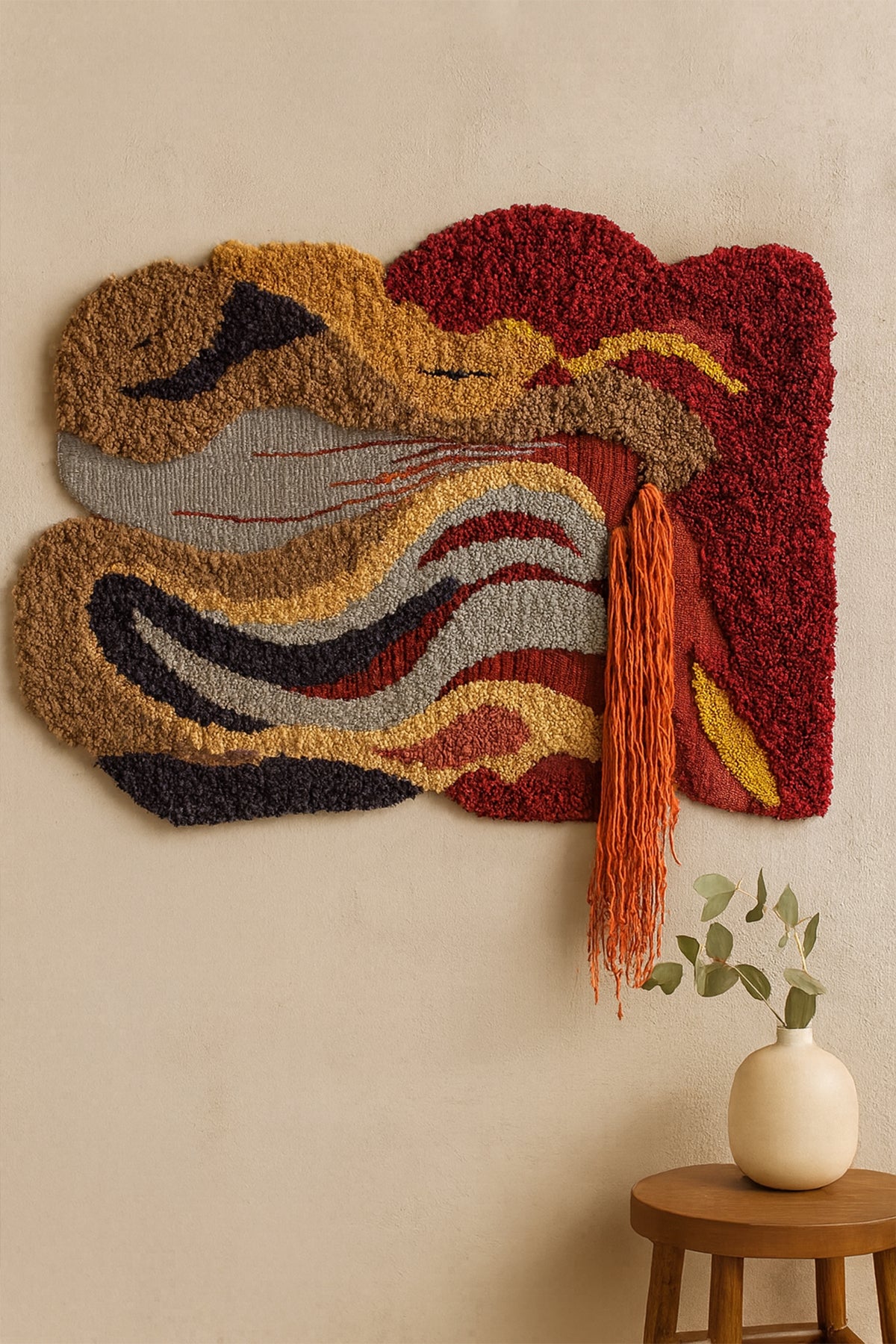 Flame & Flow 100% New Zealand Wool Wall Rug