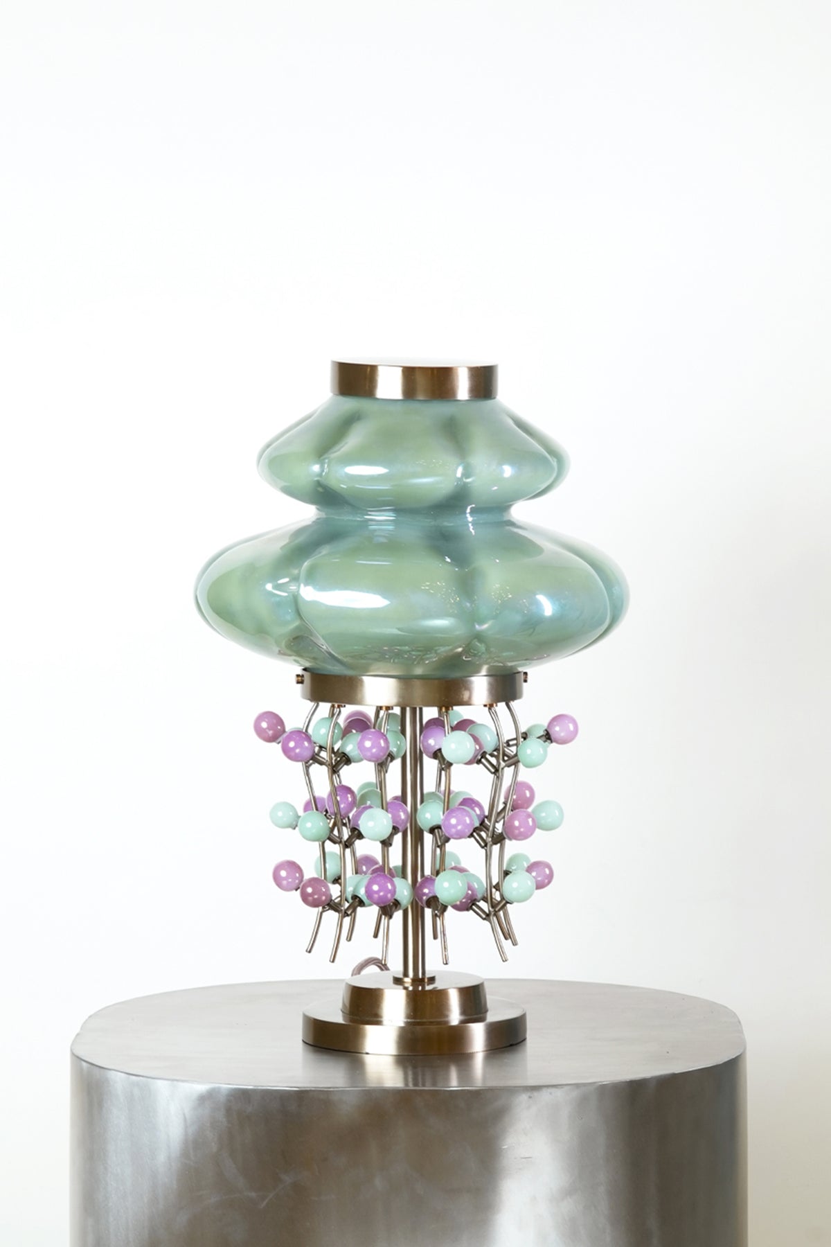 Toran Handblown glass Jade Lamp