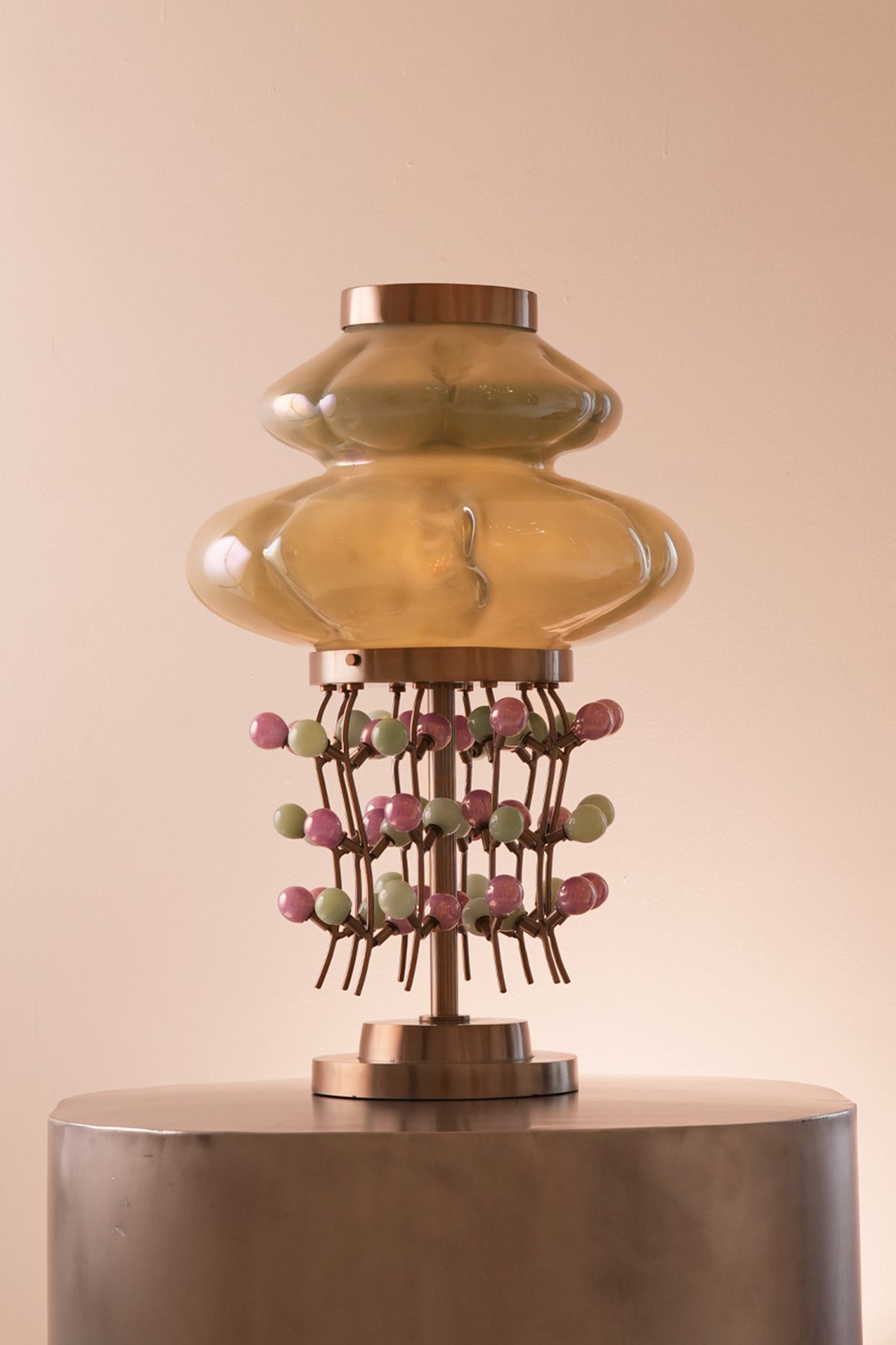 Toran Handblown glass Jade Lamp