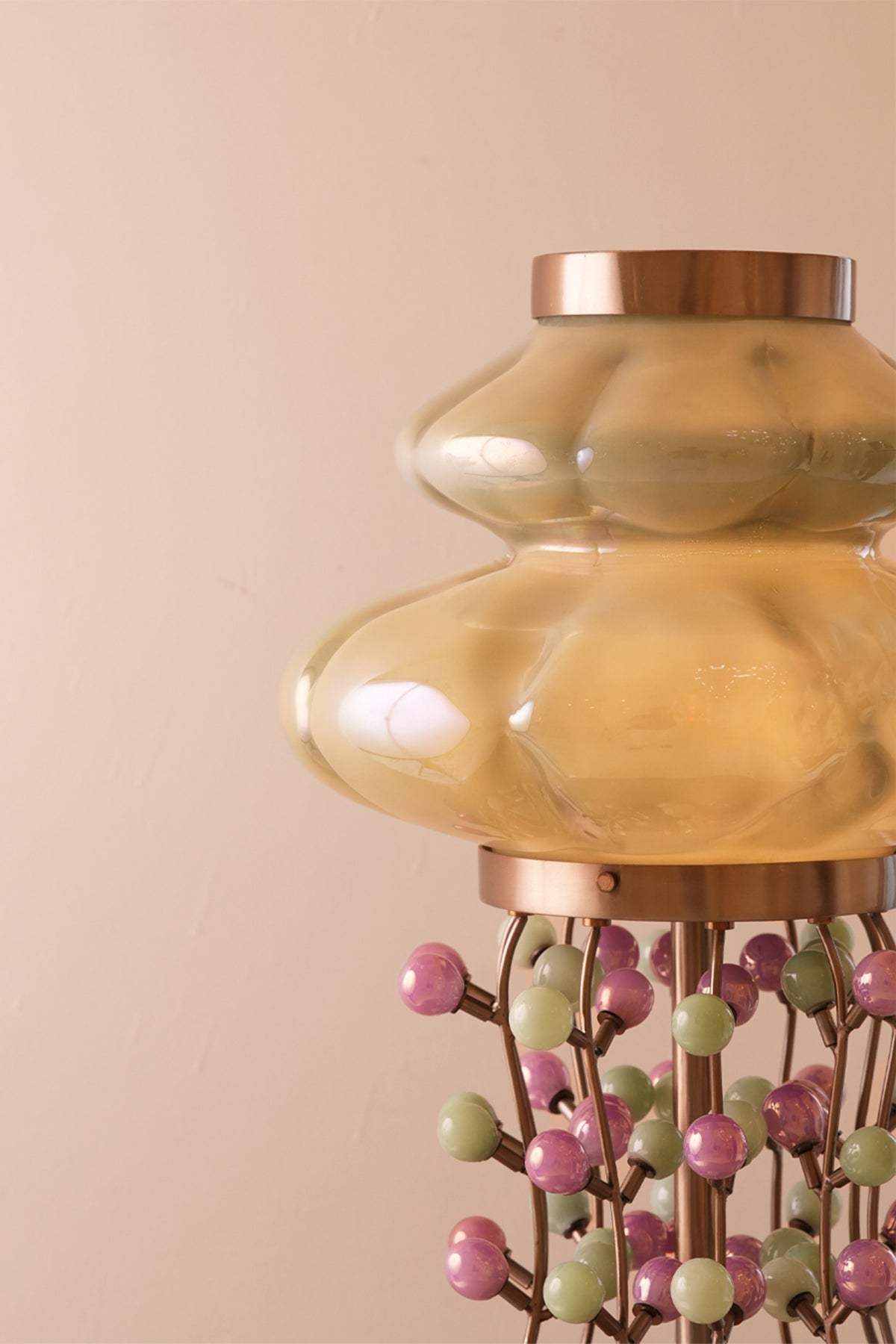 Toran Handblown glass Jade Lamp